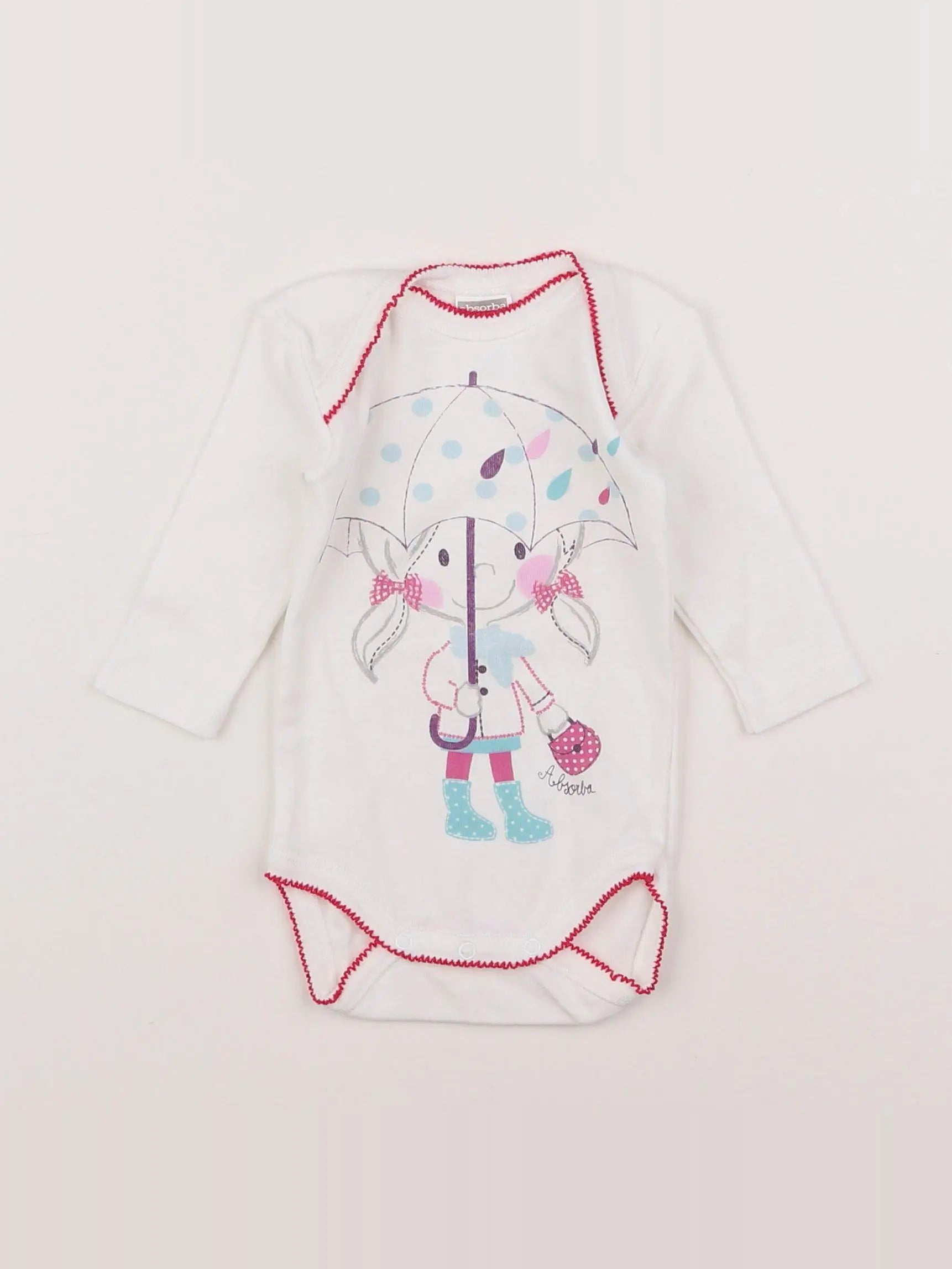 Absorba - body blanc - 3 mois
