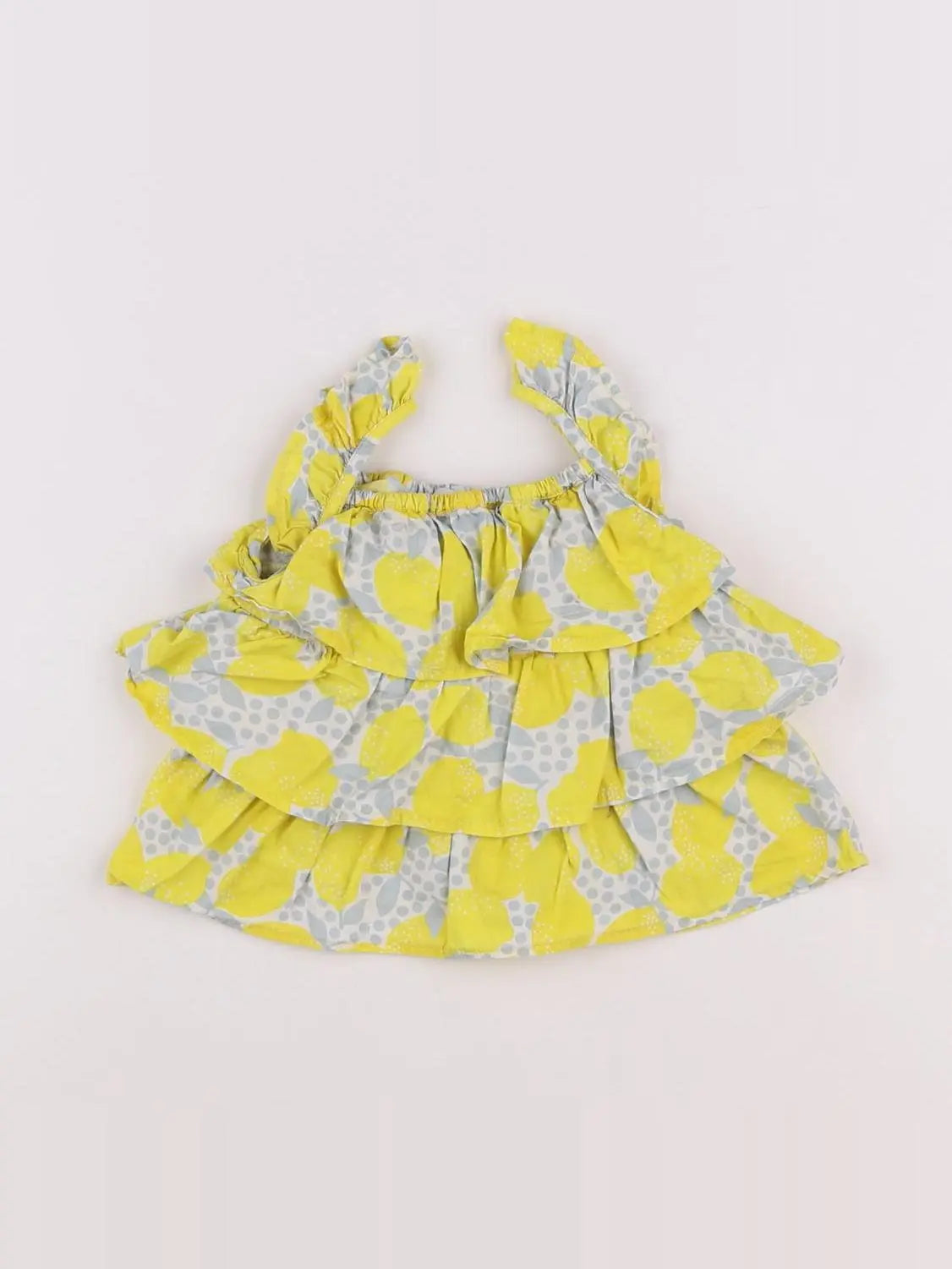 Vertbaudet - blouse jaune - 6 mois
