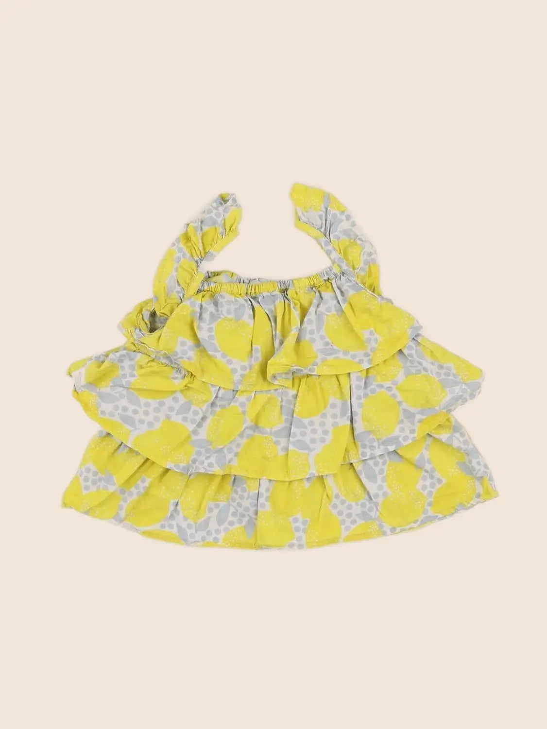 Vertbaudet - blouse jaune - 6 mois