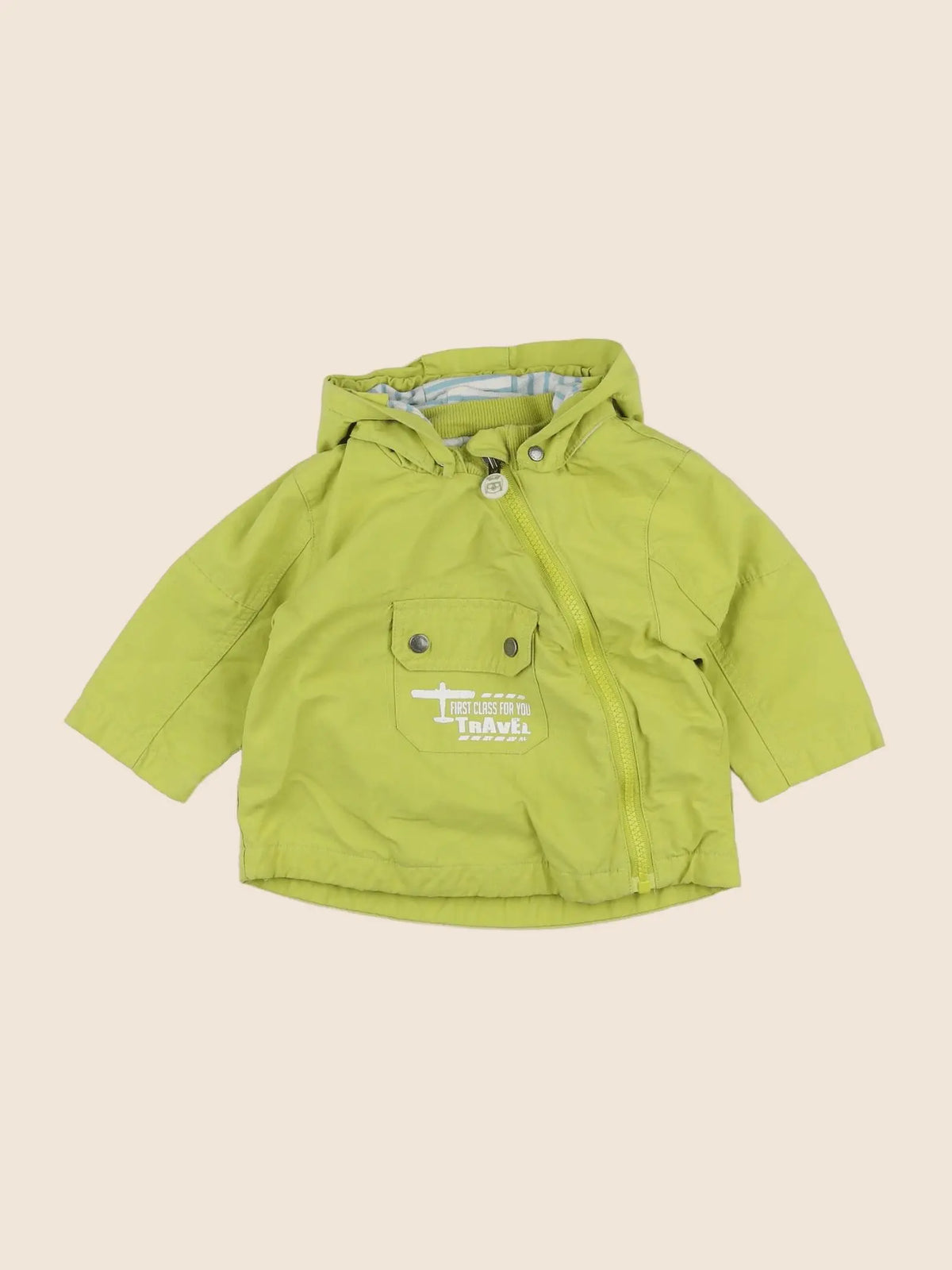 Vertbaudet - veste vert - 9 mois