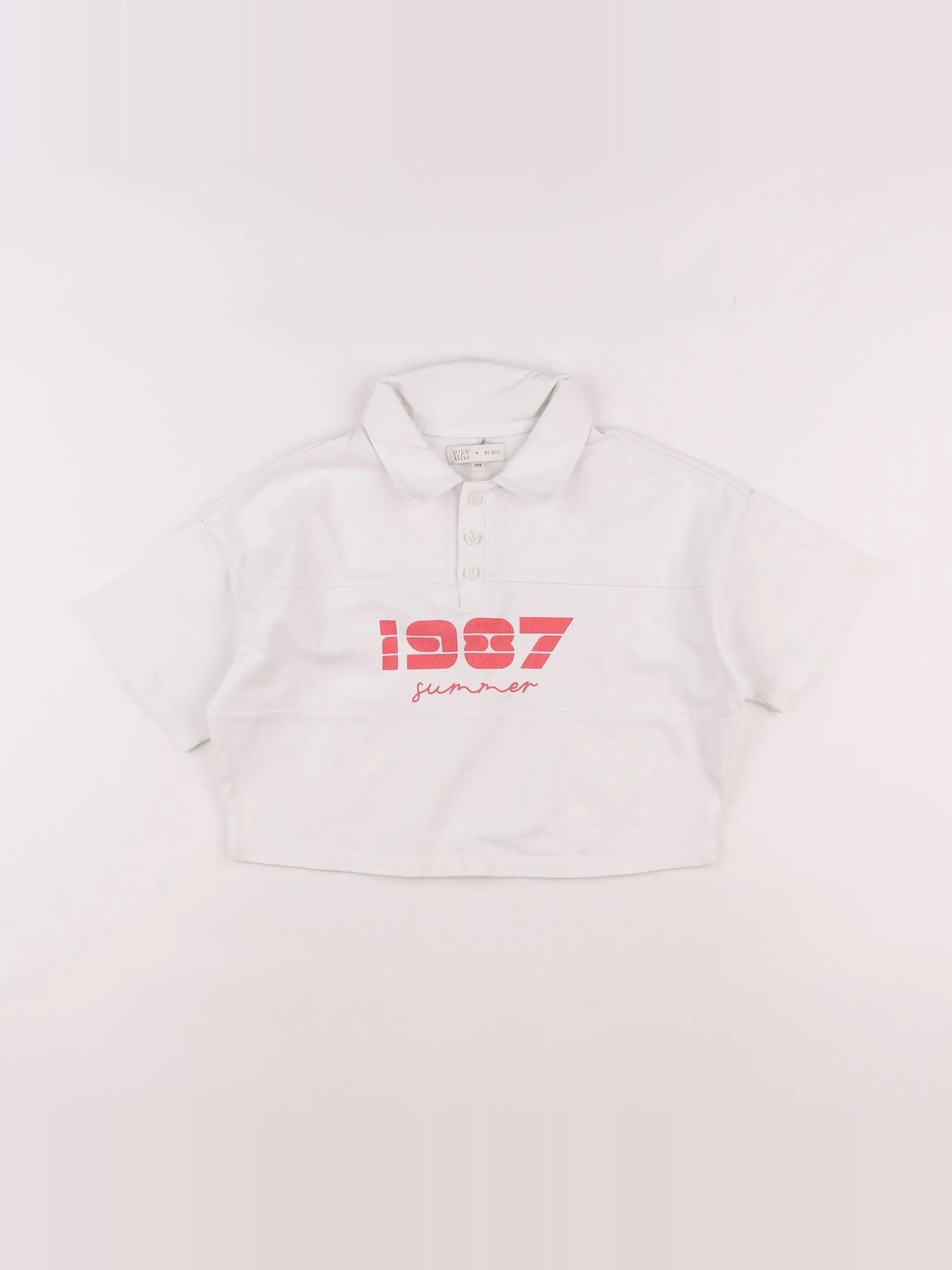 IKKS - polo blanc - 10 ans