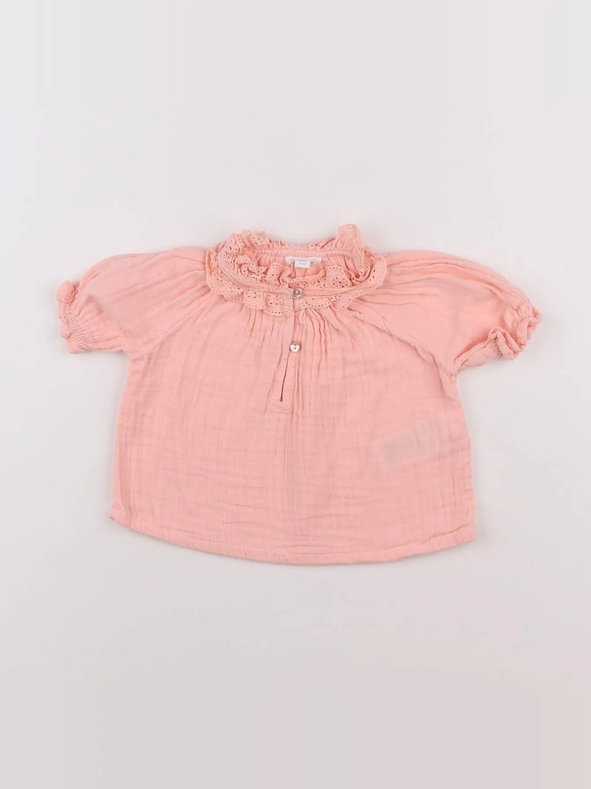 Vertbaudet - blouse rose - 6 mois