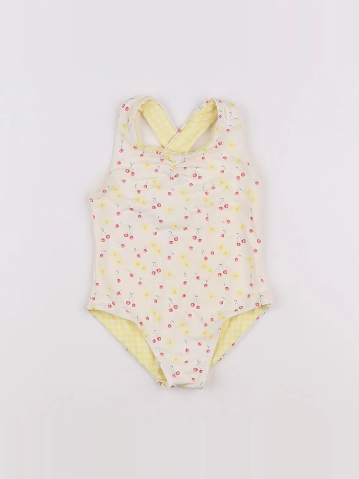 Vertbaudet - maillot de bain jaune - 18 mois