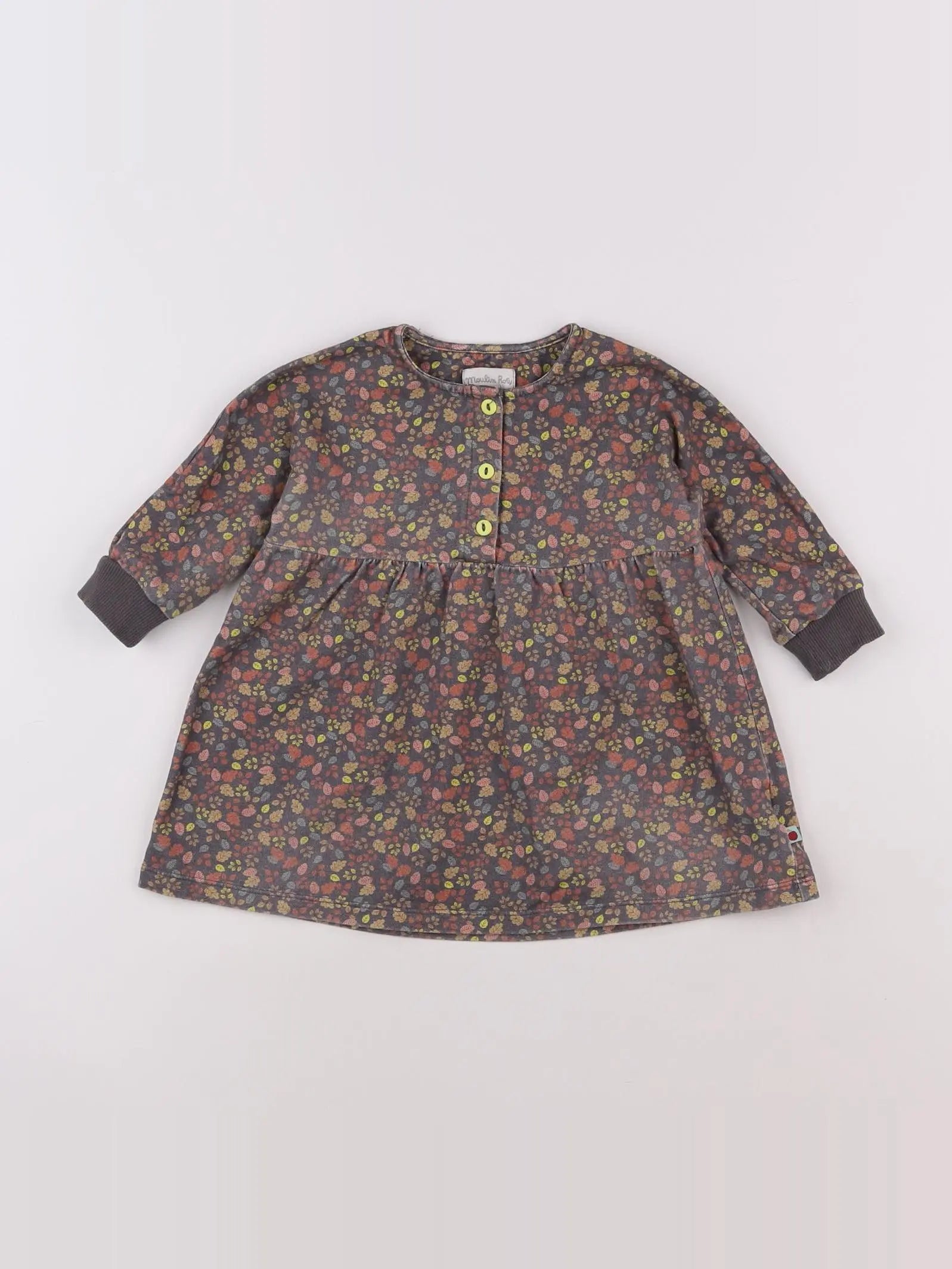 Moulin Roty - robe marron - 12 mois