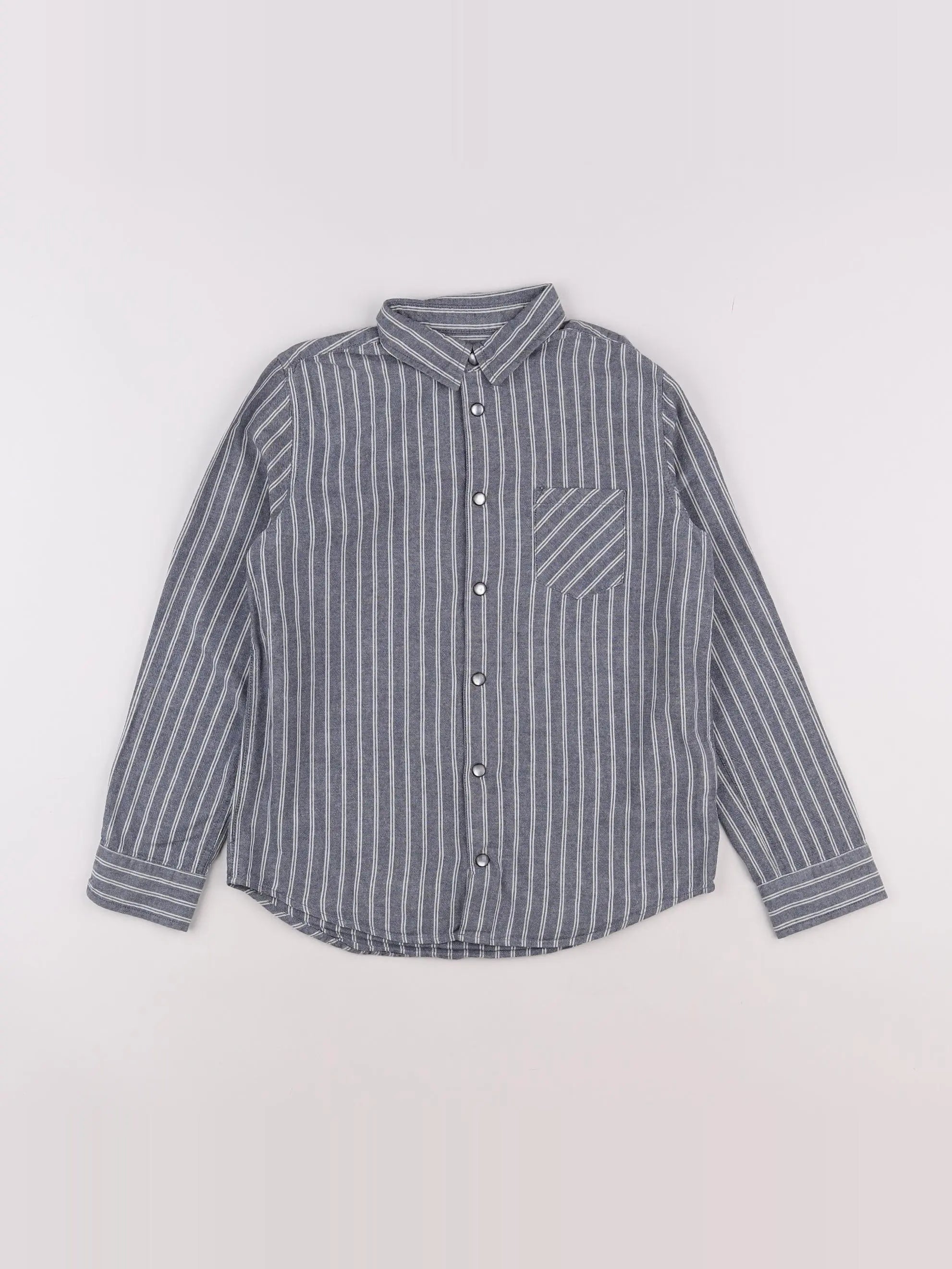 Cyrillus - chemise gris - 10 ans