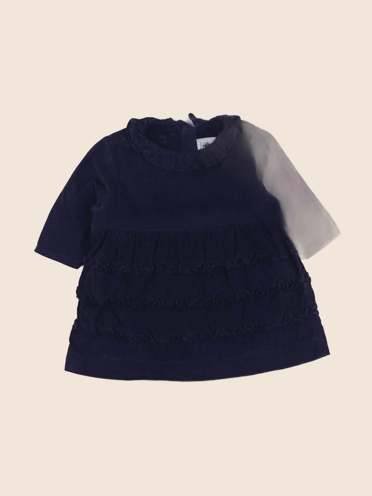 Petit Bateau - robe bleu - 6 mois