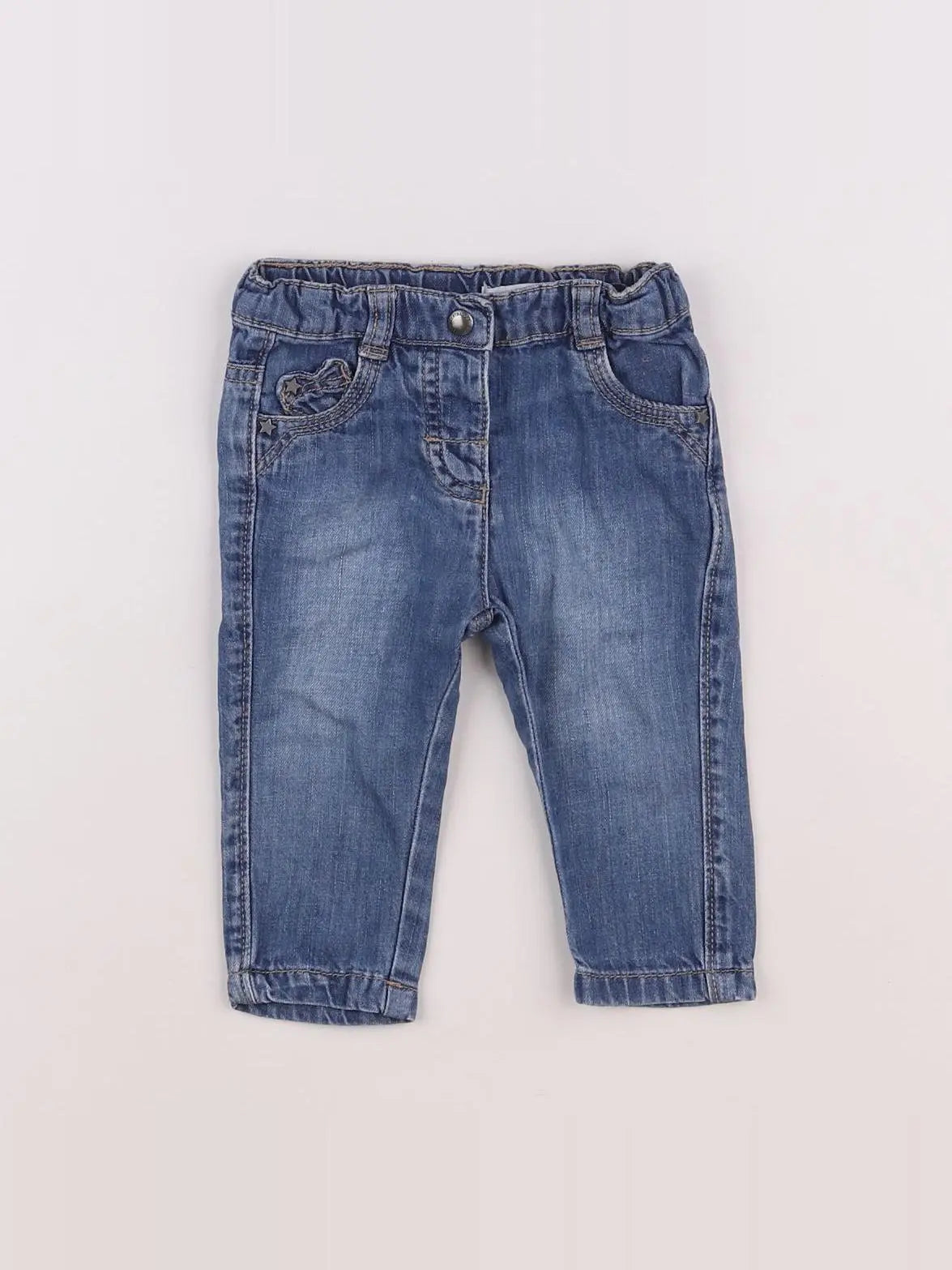 Vertbaudet - jean bleu - 9 mois