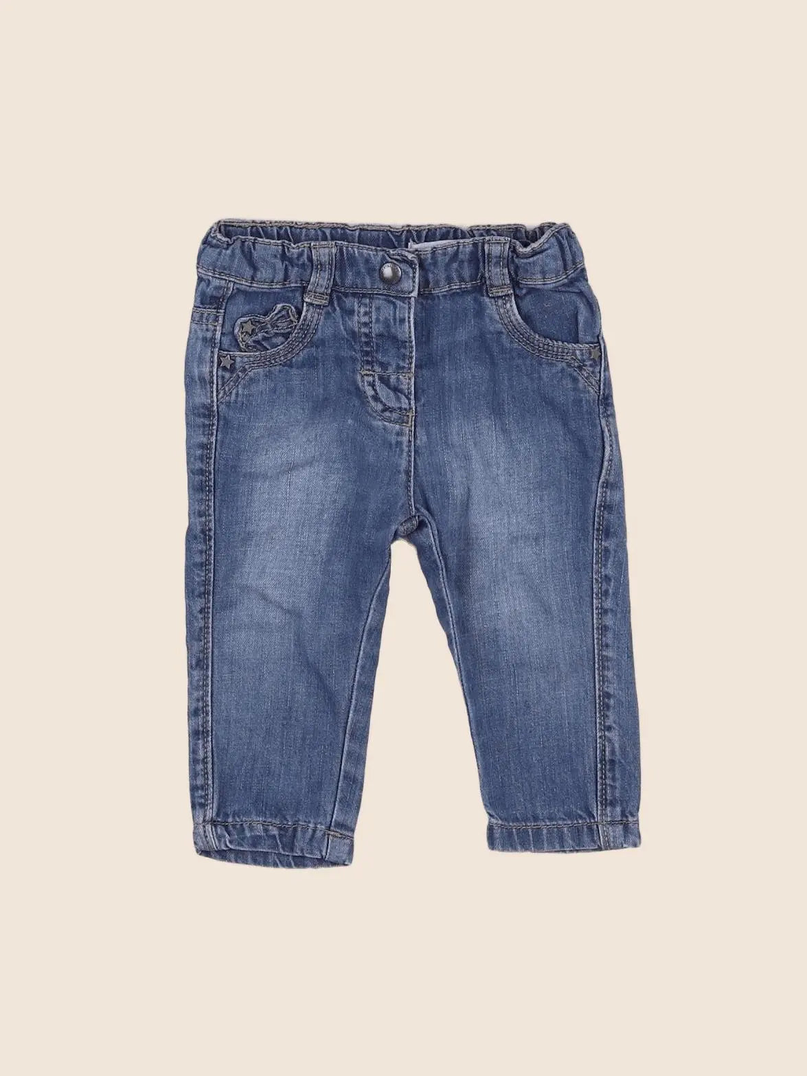 Vertbaudet - jean bleu - 9 mois