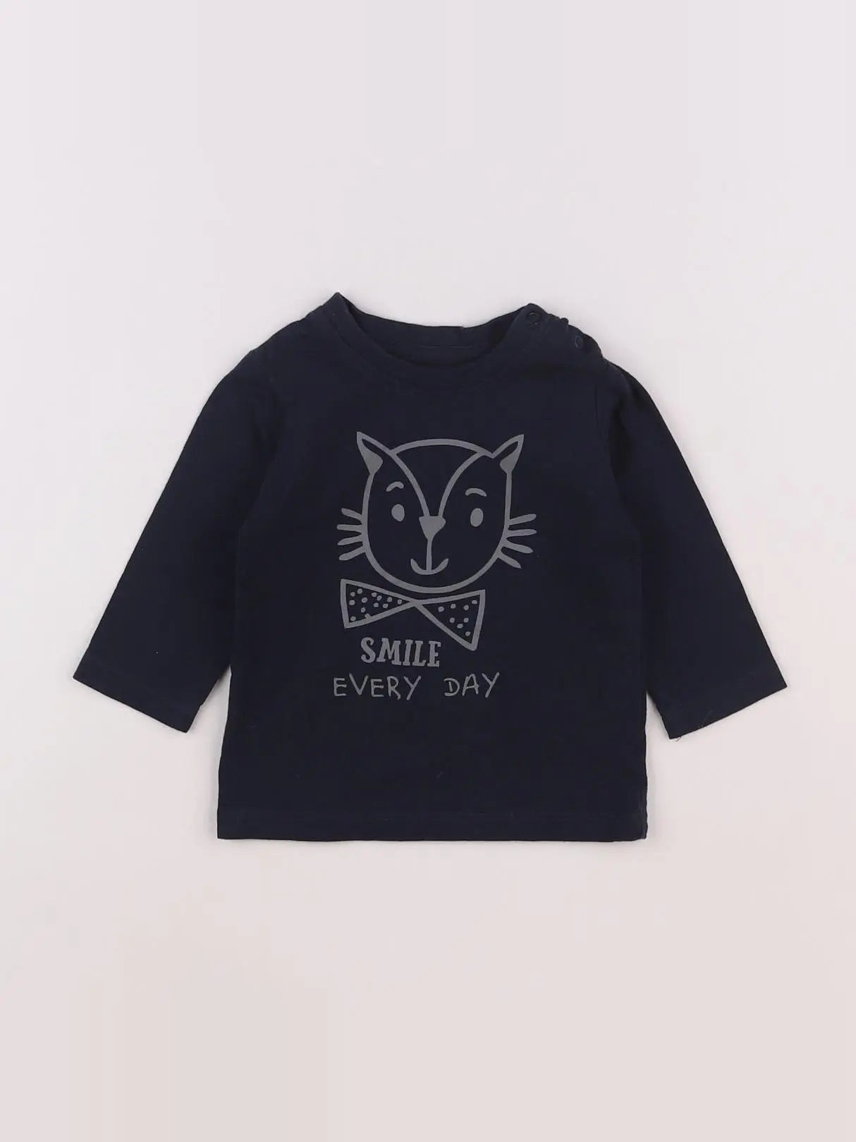 Vertbaudet - tee-shirt bleu - 3 mois