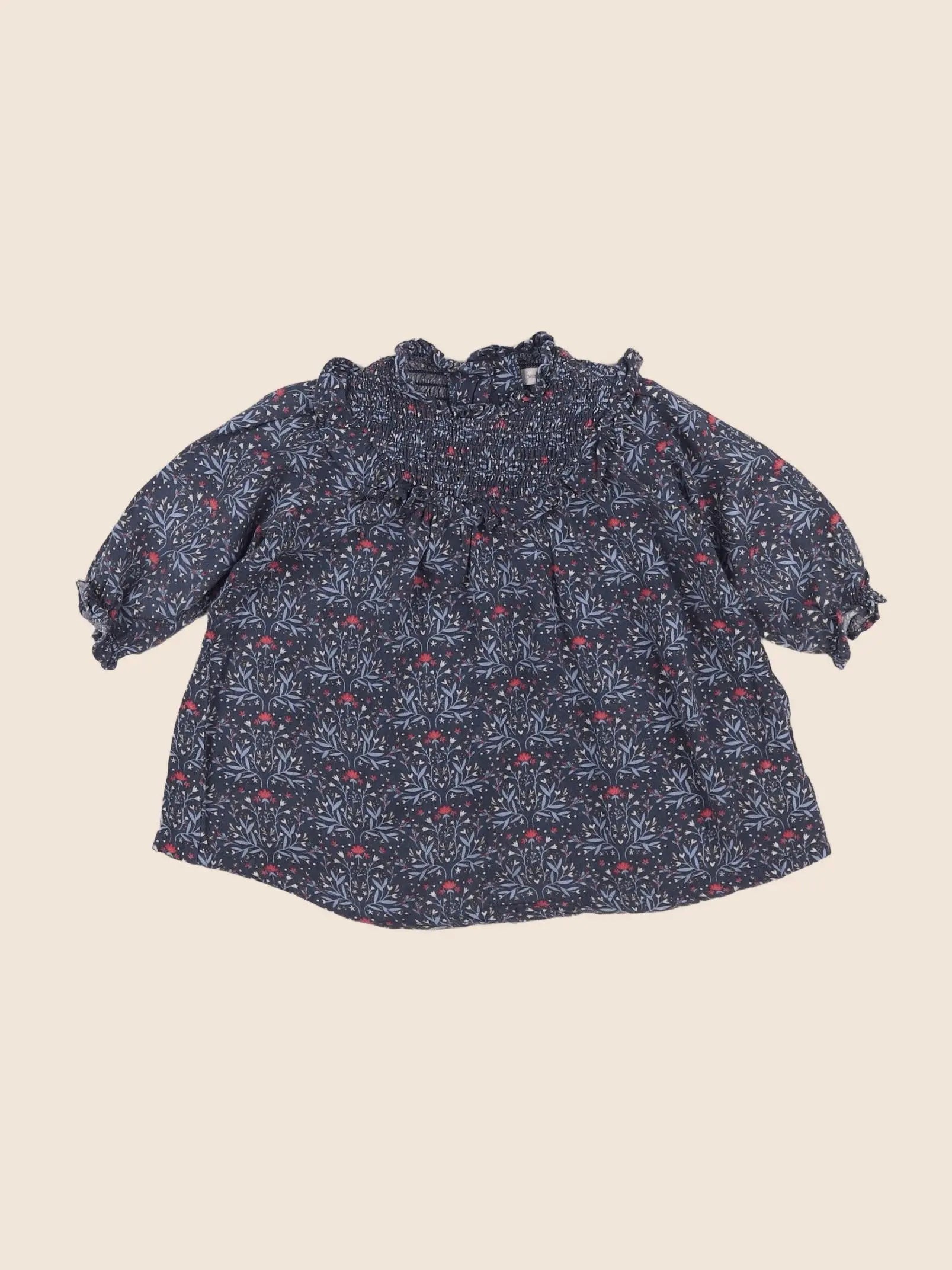 Vertbaudet - robe bleu - 6 mois