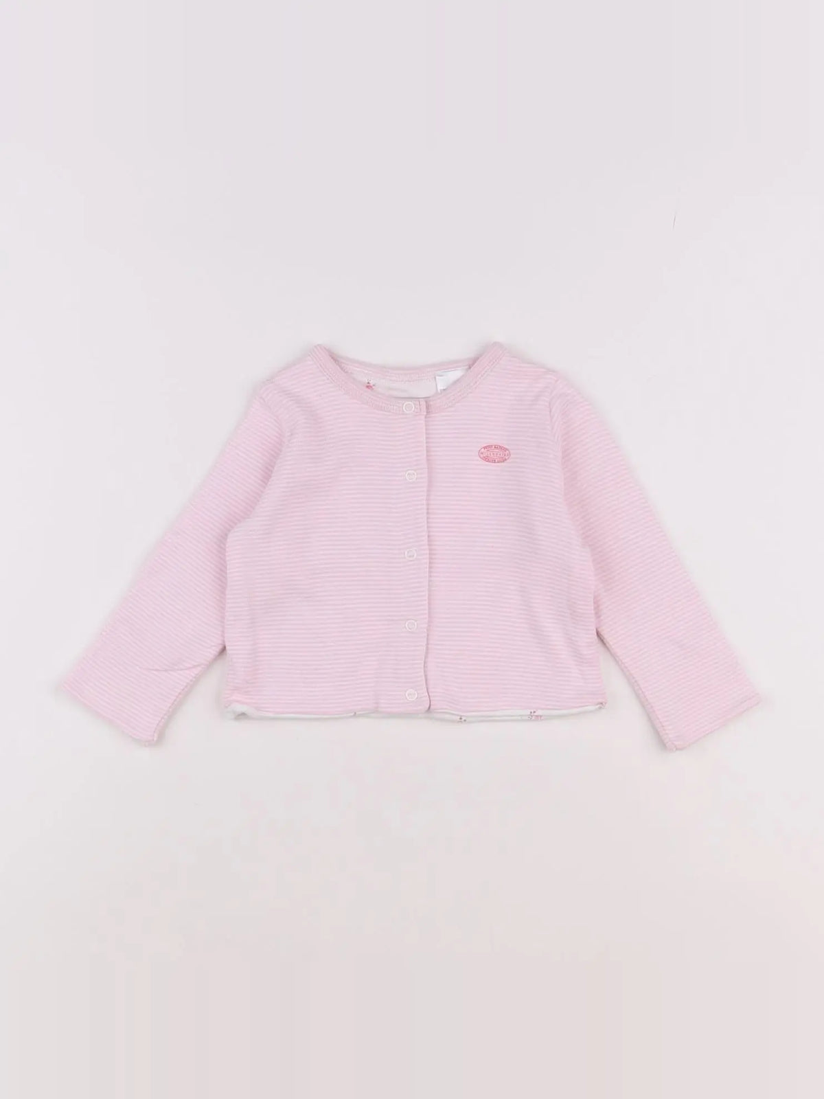 Petit Bateau - sweat rose - 6 mois
