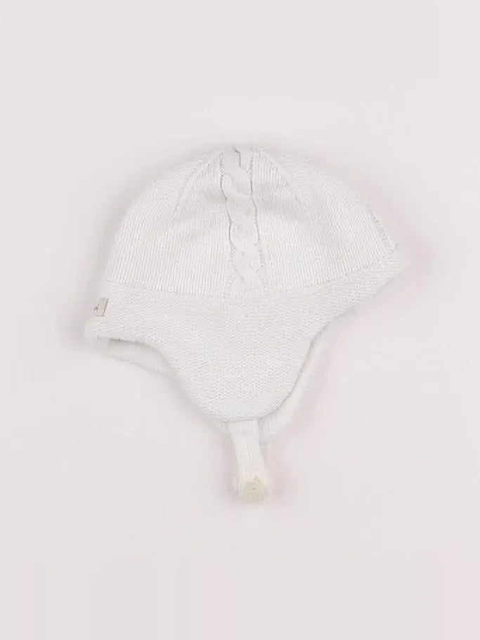 Catimini - bonnet jaune, blanc - 0/1 mois