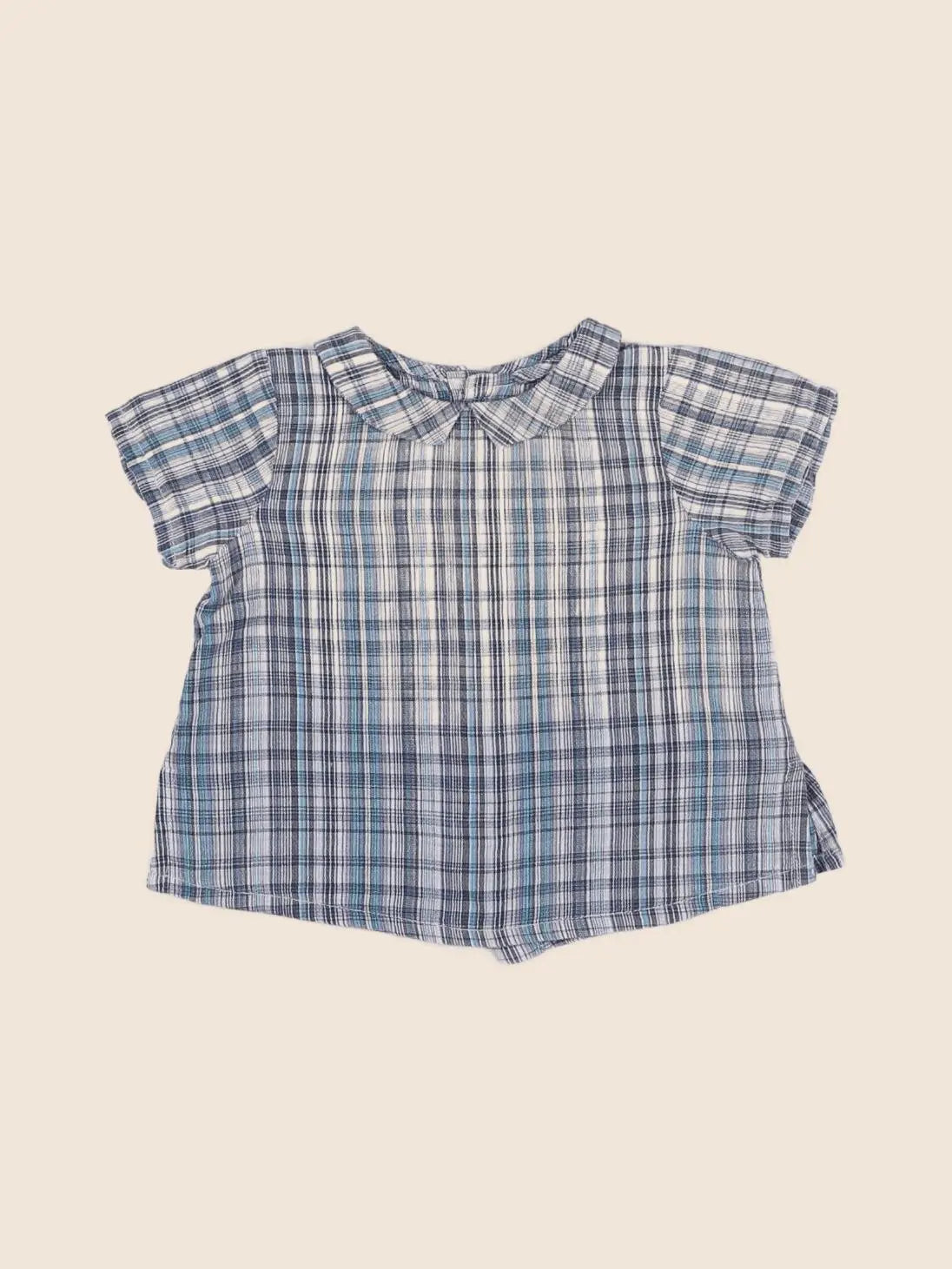 Boutchou - blouse bleu - 3 mois