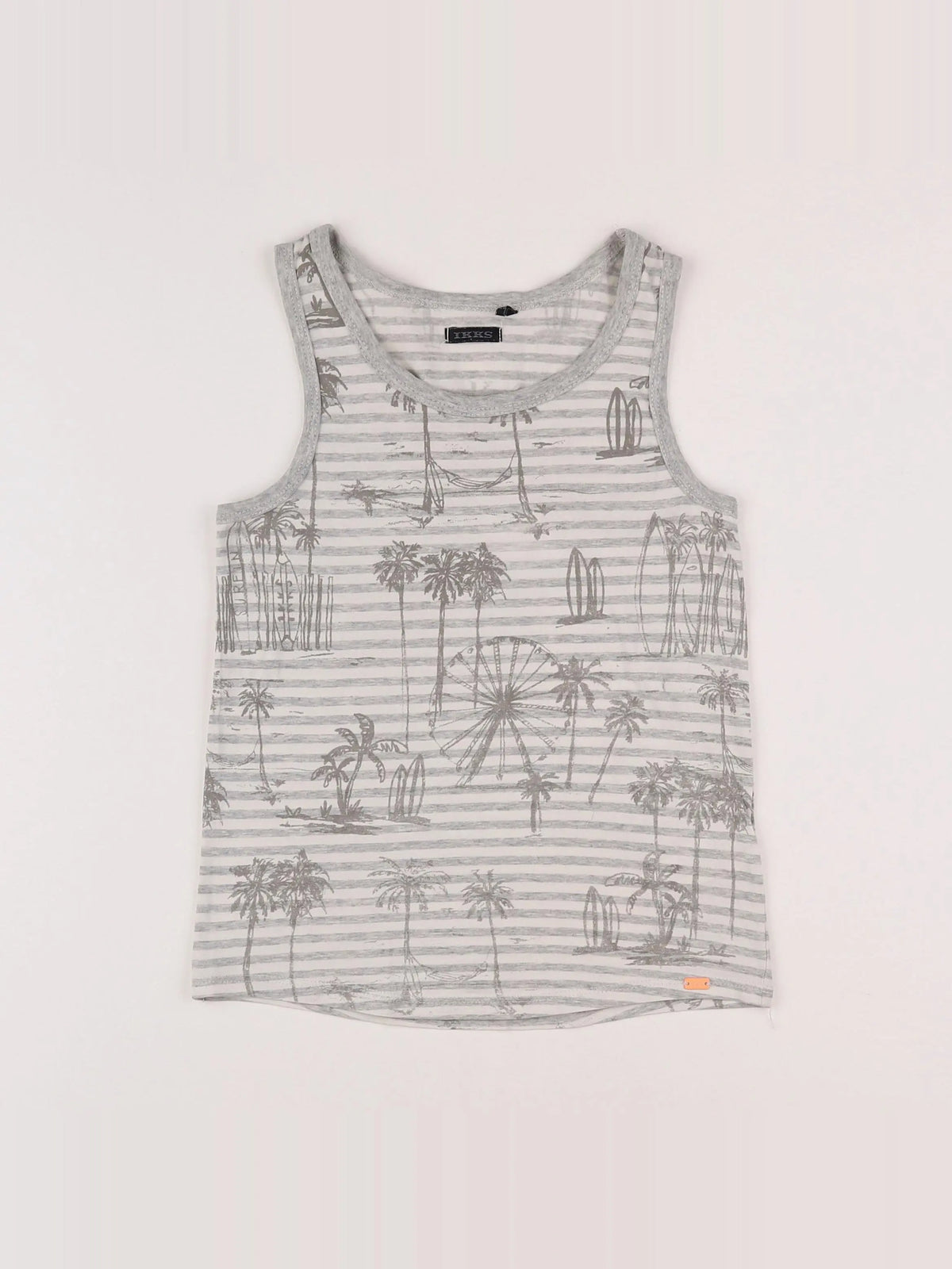 IKKS - débardeur gris - 8 ans