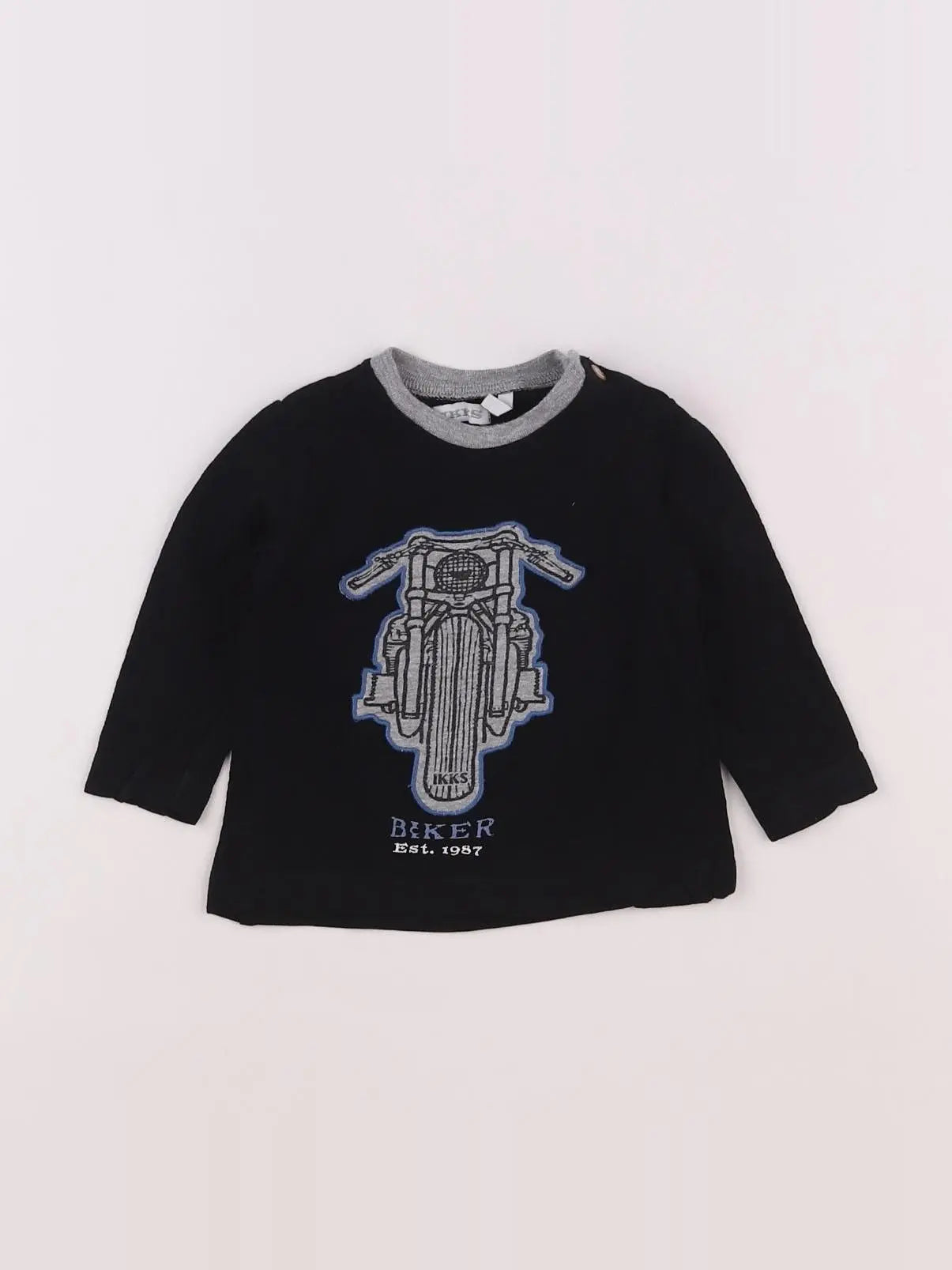 IKKS - tee-shirt bleu - 6 mois