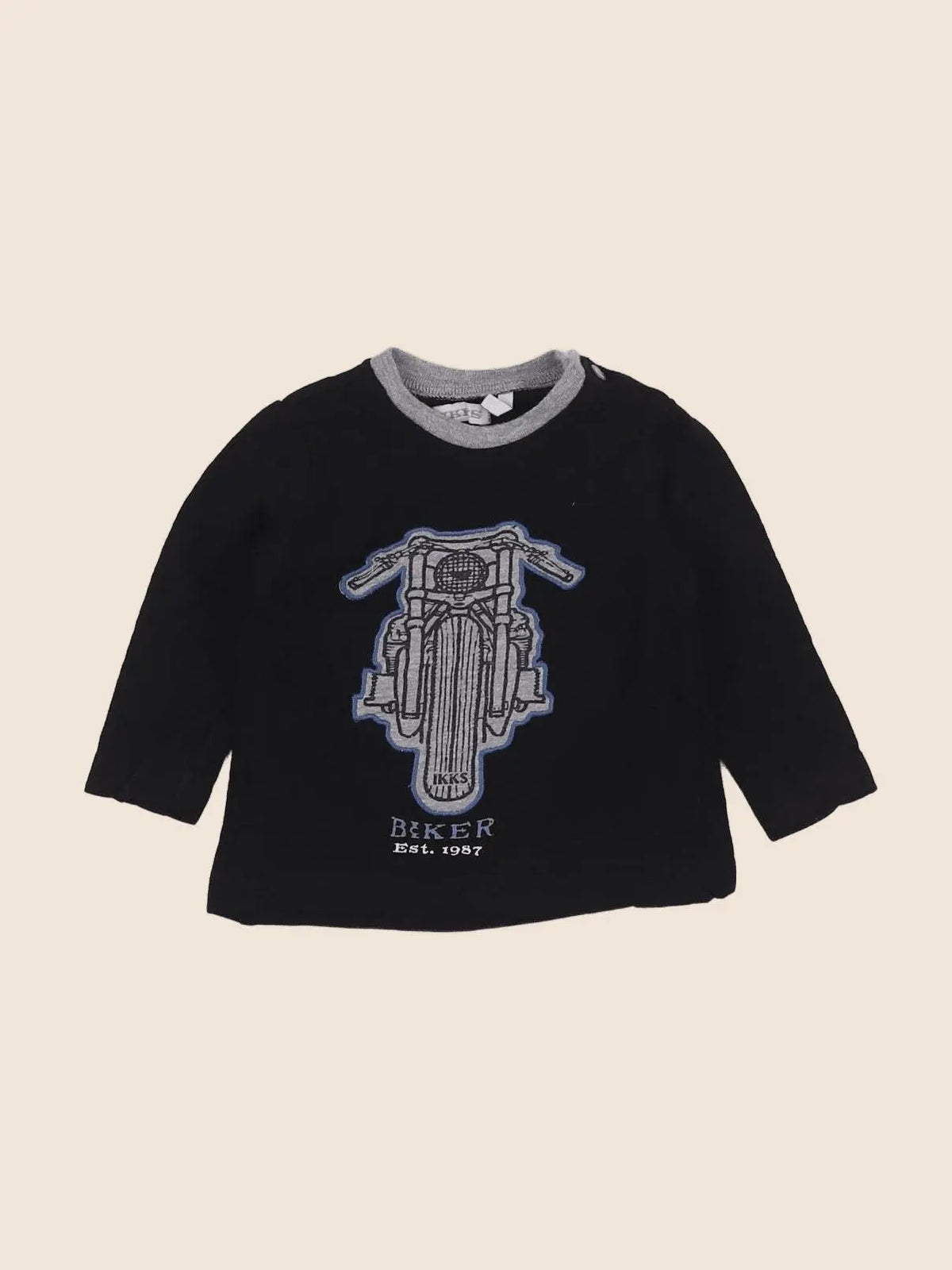 IKKS - tee-shirt bleu - 6 mois