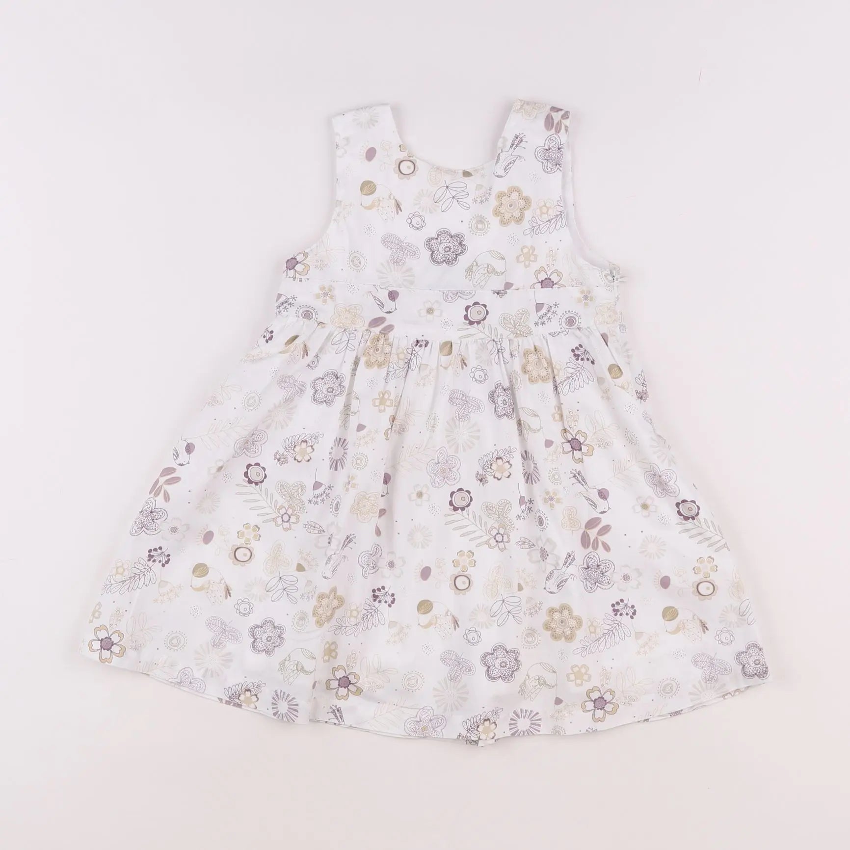 Vertbaudet - robe blanc - 18 mois