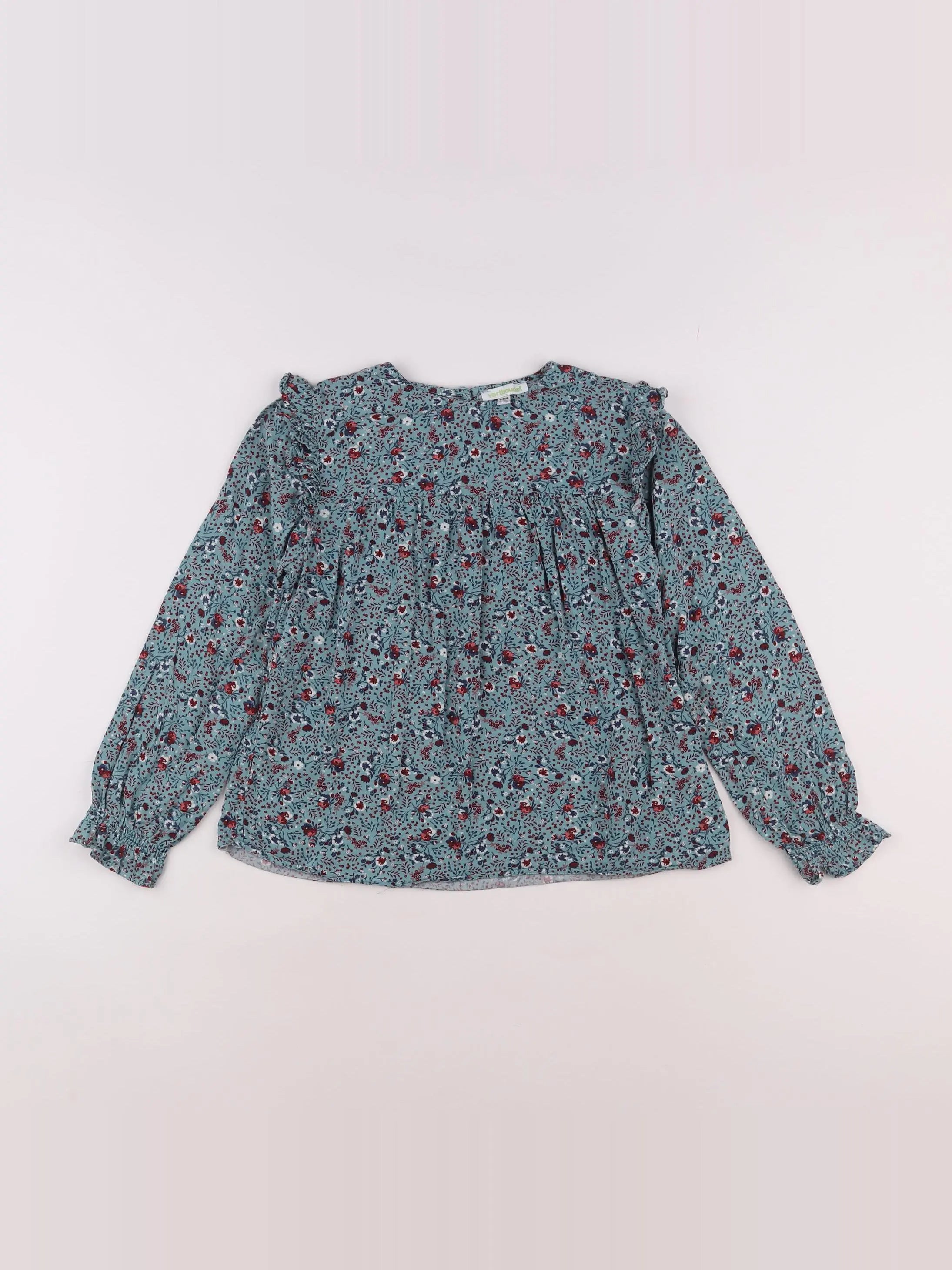 Vertbaudet - blouse bleu - 9 ans