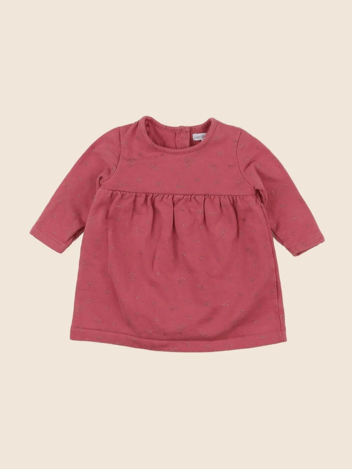 Vertbaudet - robe rose - 6 mois
