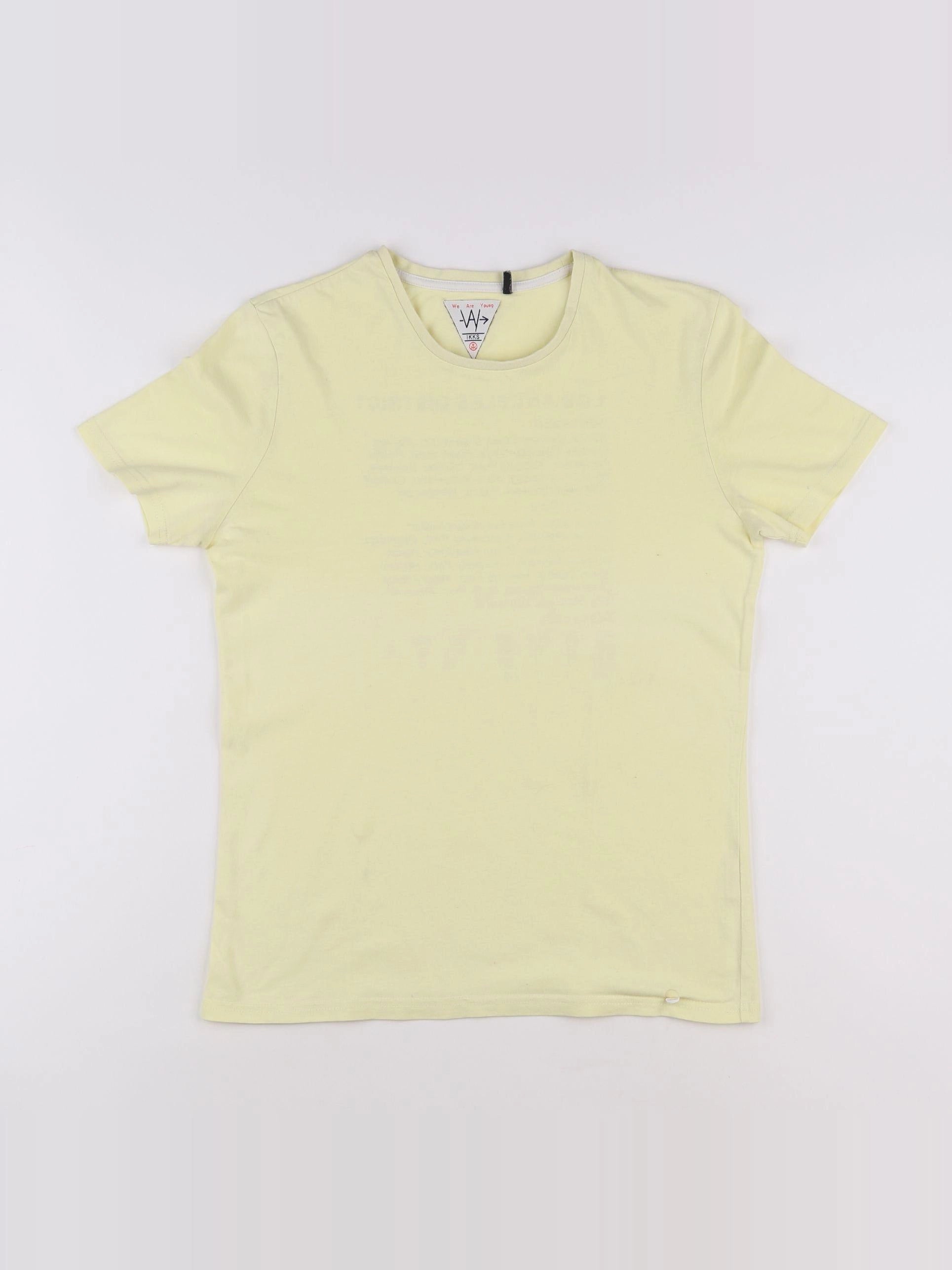 IKKS - tee-shirt imprimé au dos jaune - 14 ans