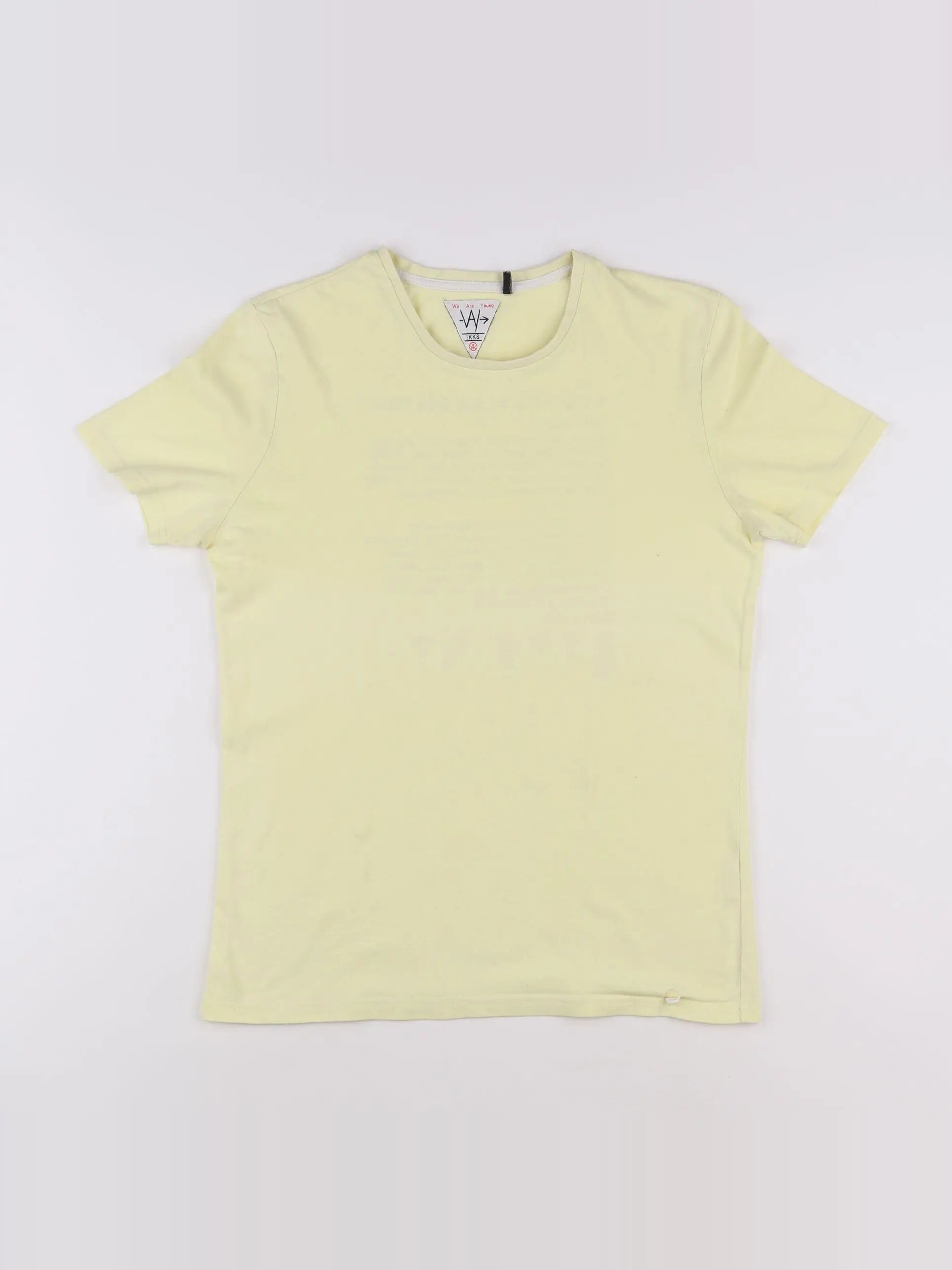 IKKS - tee-shirt imprimé au dos jaune - 14 ans