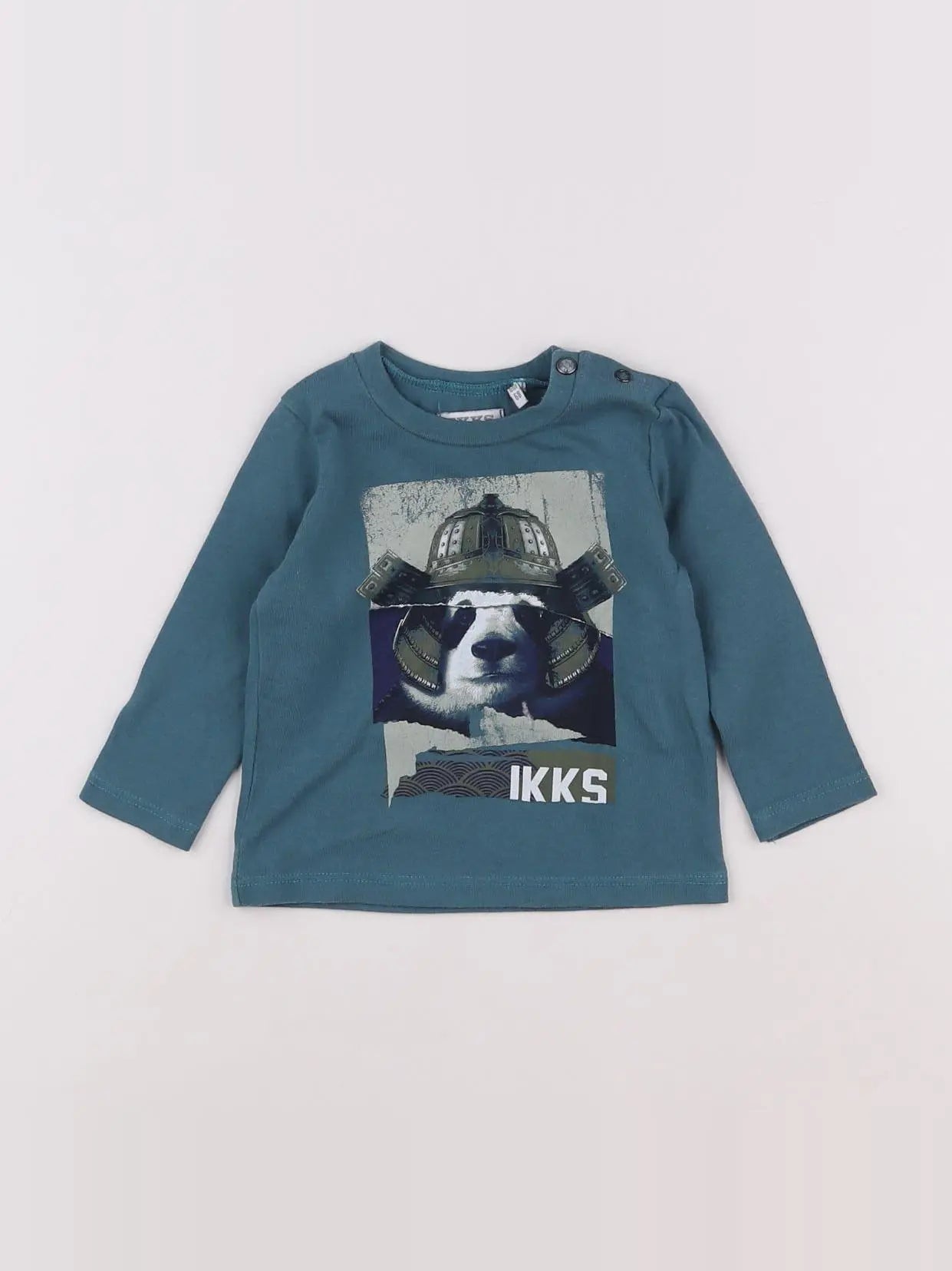 IKKS - tee-shirt bleu - 6 mois