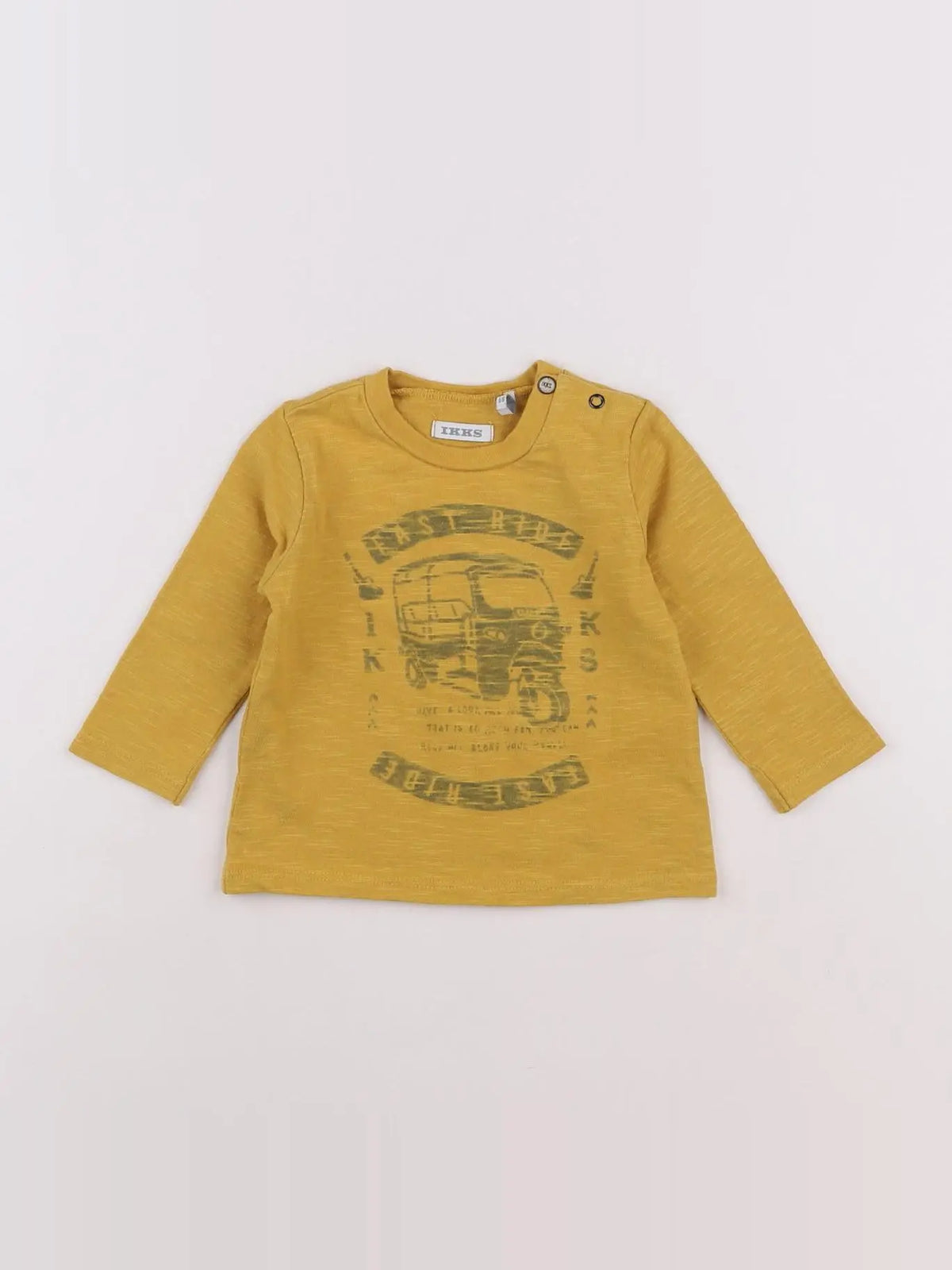 IKKS - tee-shirt jaune - 6 mois