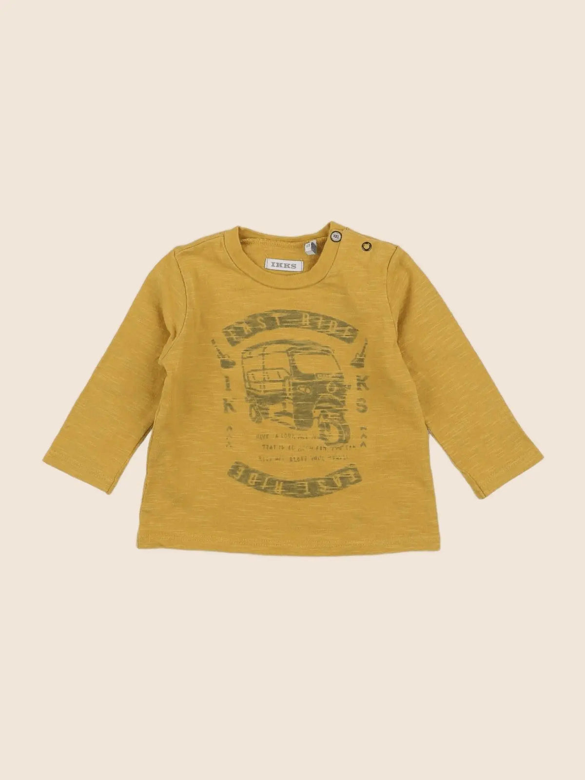 IKKS - tee-shirt jaune - 6 mois