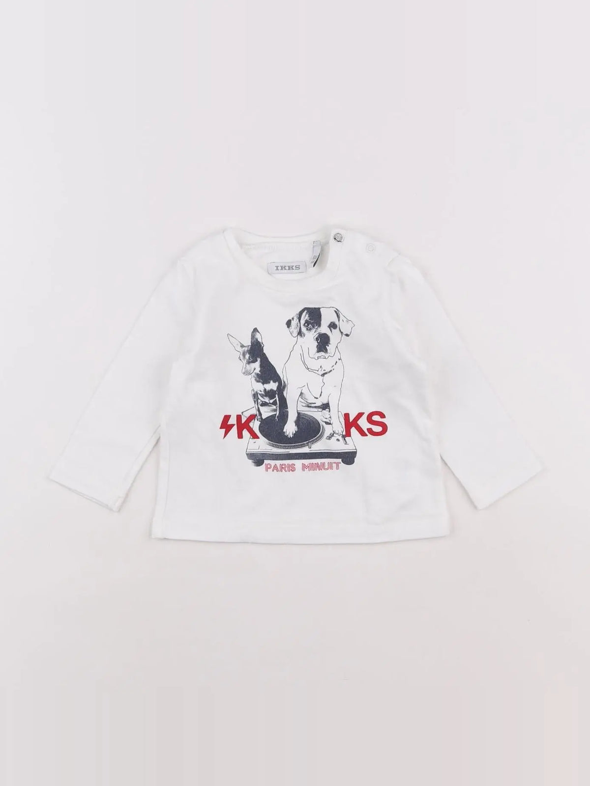IKKS - tee-shirt blanc - 6 mois