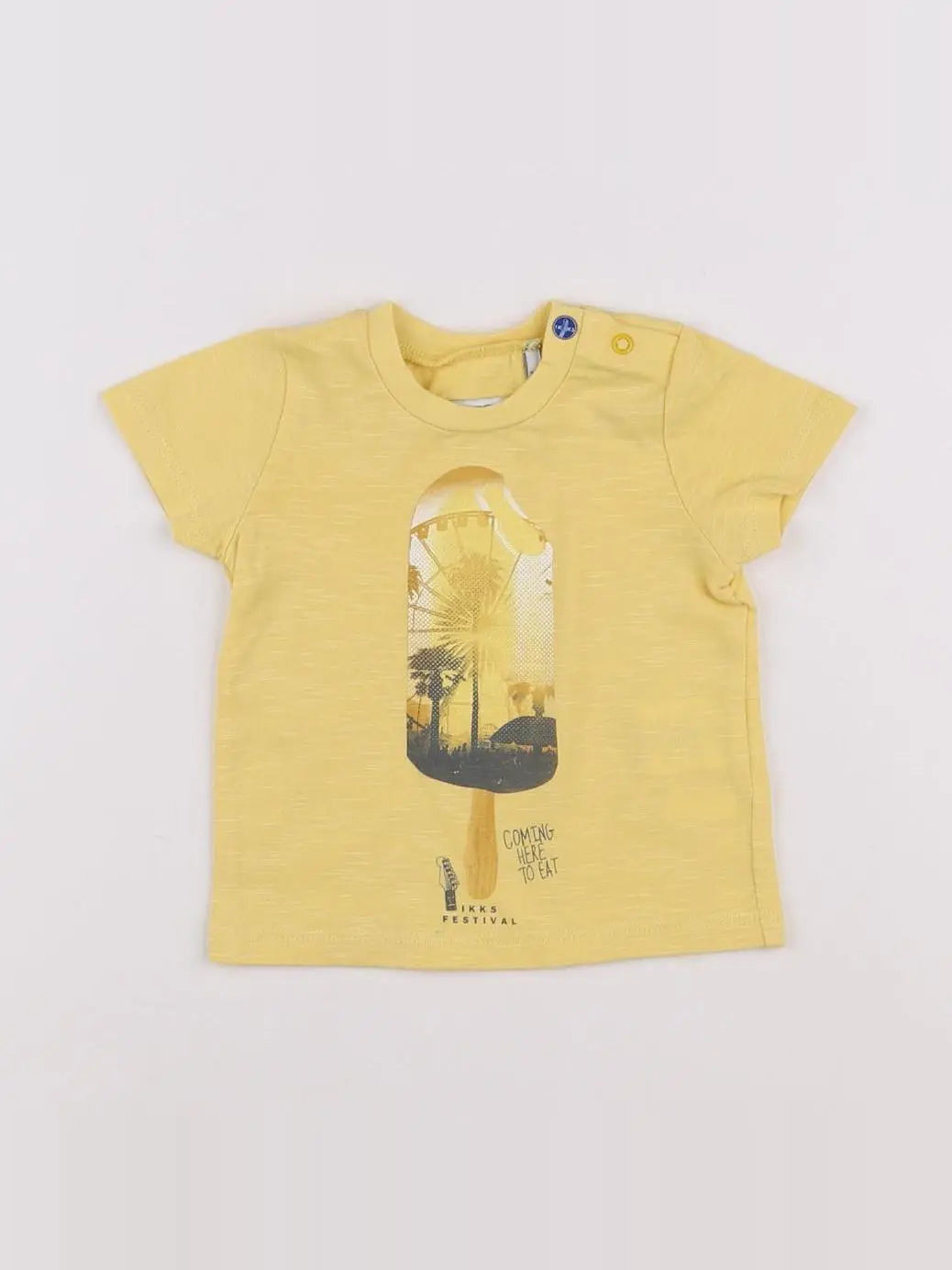 IKKS - tee-shirt jaune - 3 mois