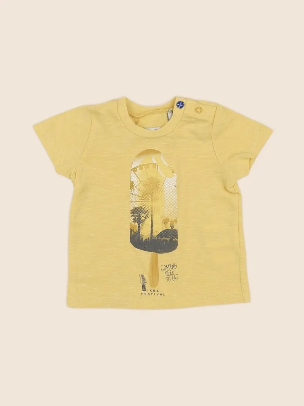 IKKS - tee-shirt jaune - 3 mois