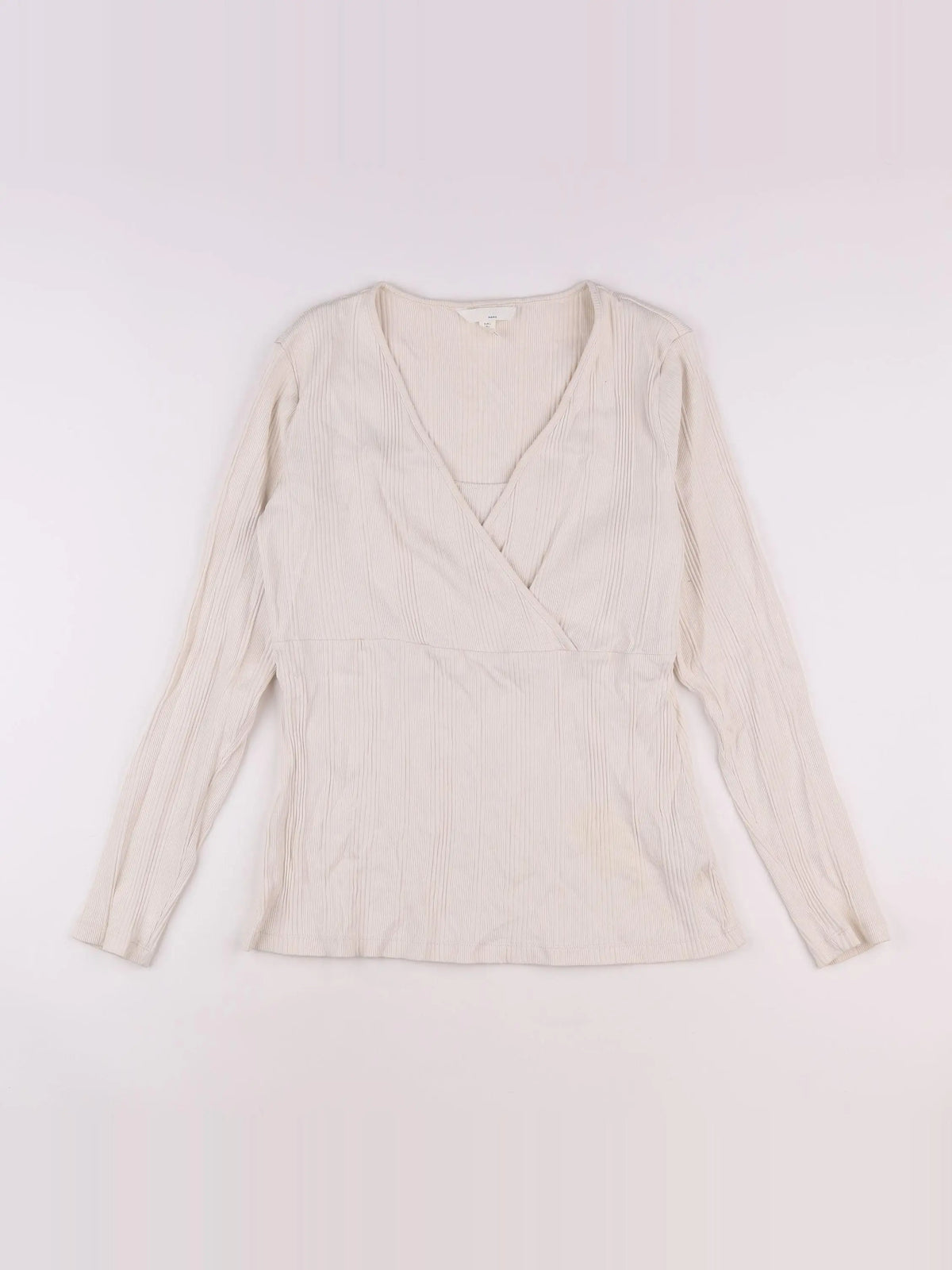 H&M - tee-shirt beige - 44 à 46