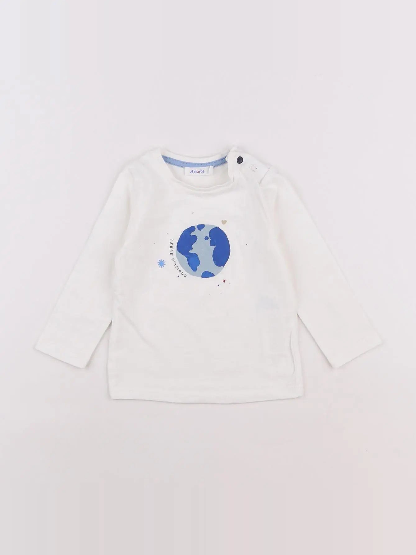 Absorba - tee-shirt blanc - 6 mois