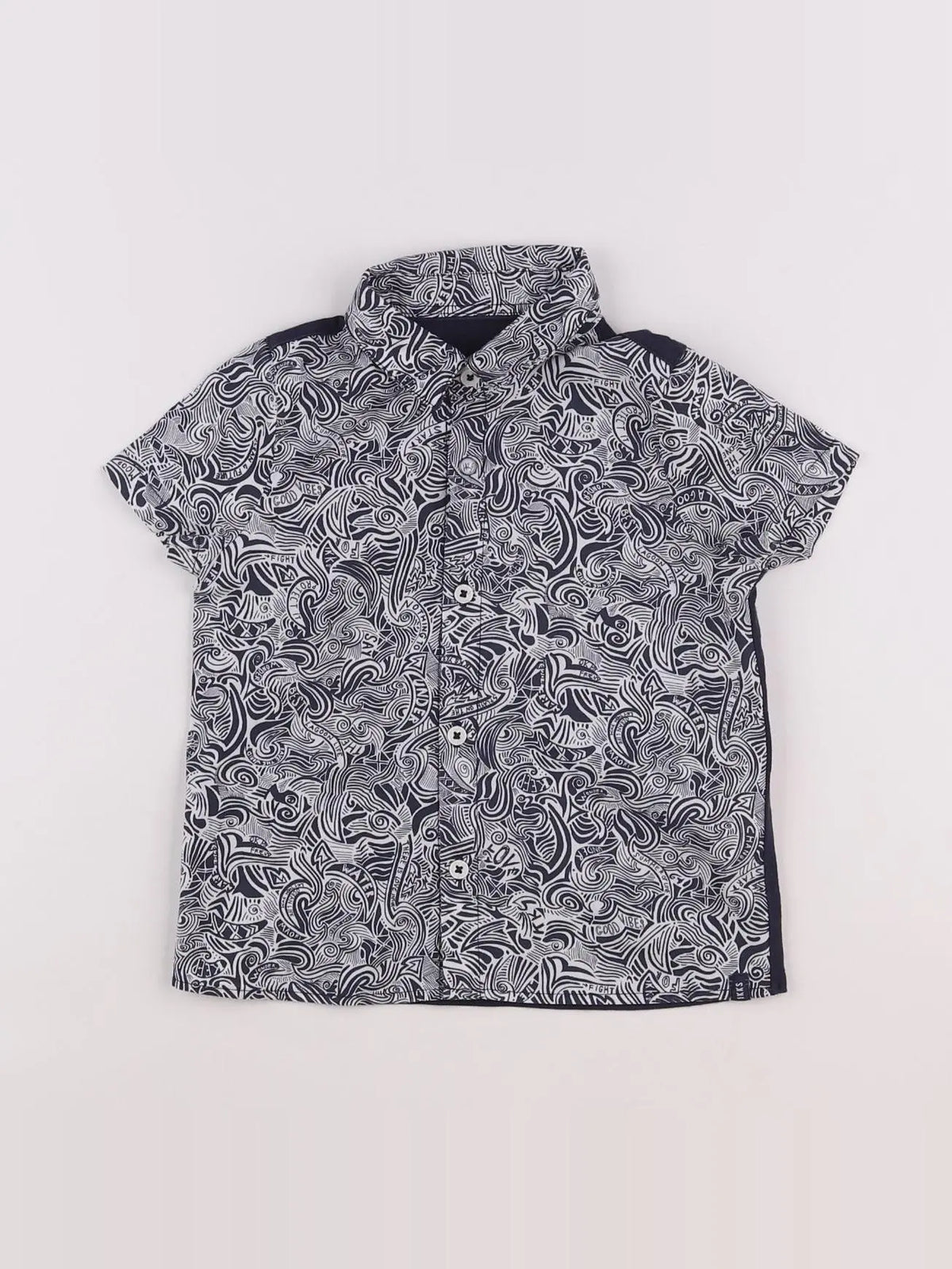IKKS - chemise blanc, bleu - 18 mois