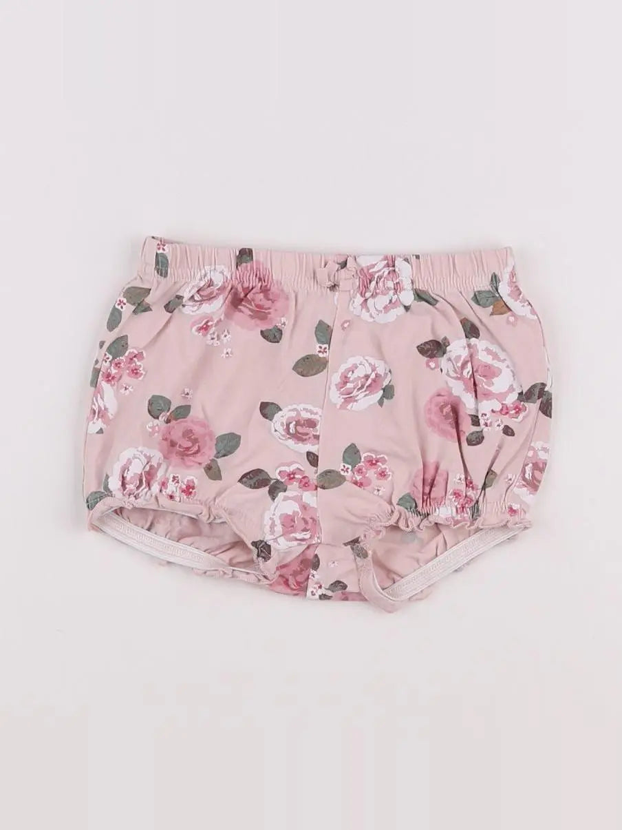 H&M - bloomer rose - 6/9 mois
