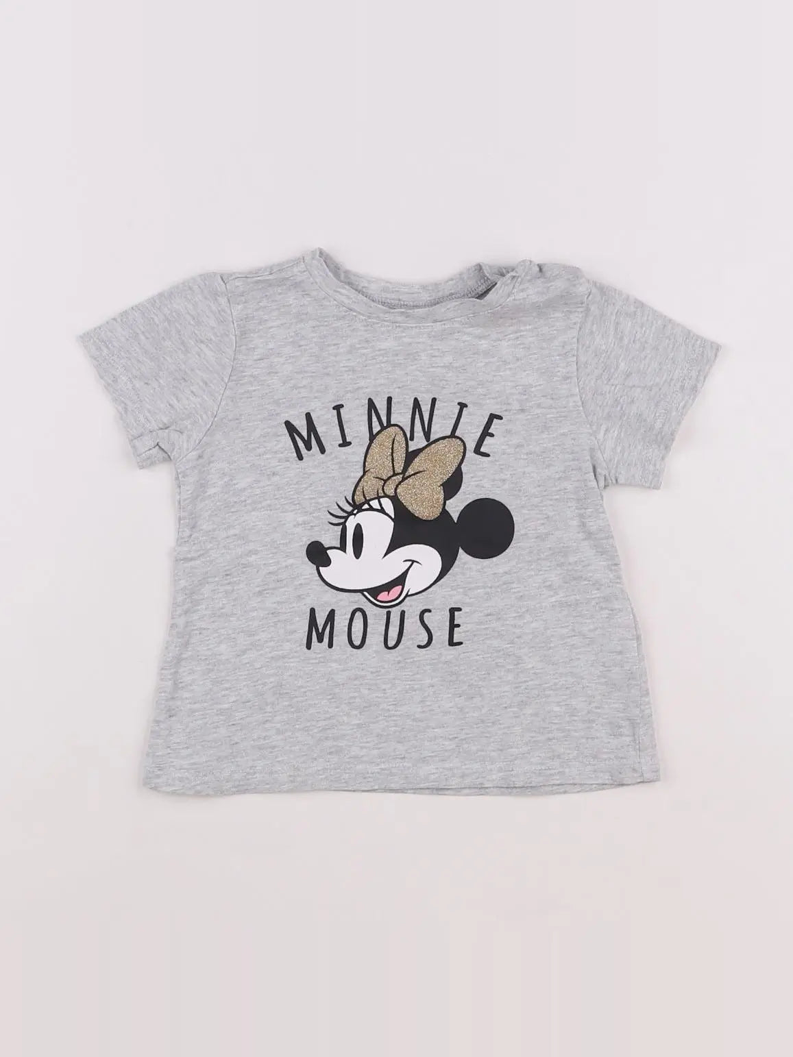 H&M - tee-shirt coton gris - 6/9 mois