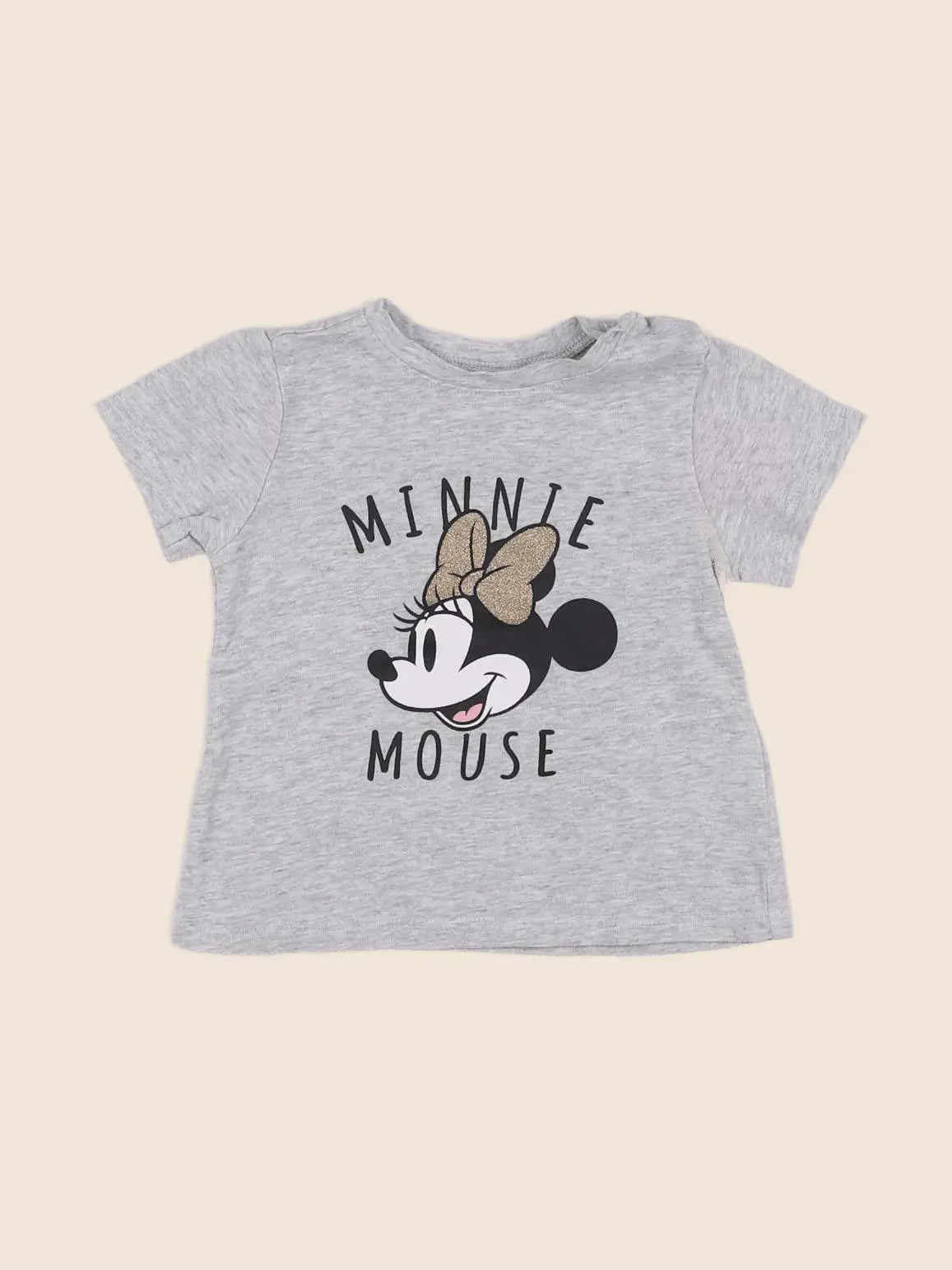 H&M - tee-shirt coton gris - 6/9 mois