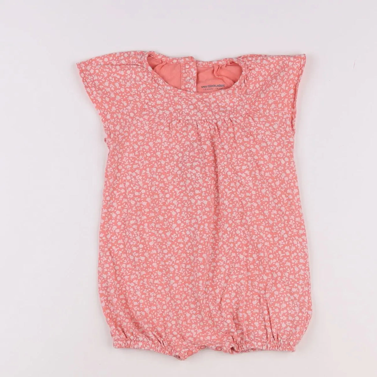 Vertbaudet - combinaison rose - 12 mois