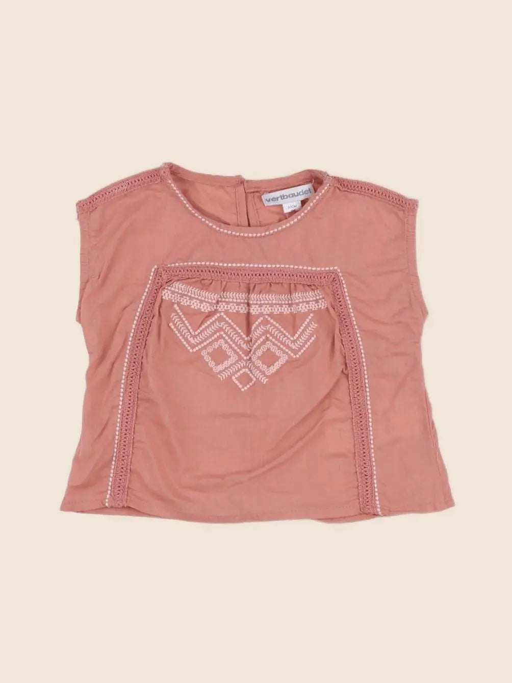 Vertbaudet - blouse rose - 6 mois