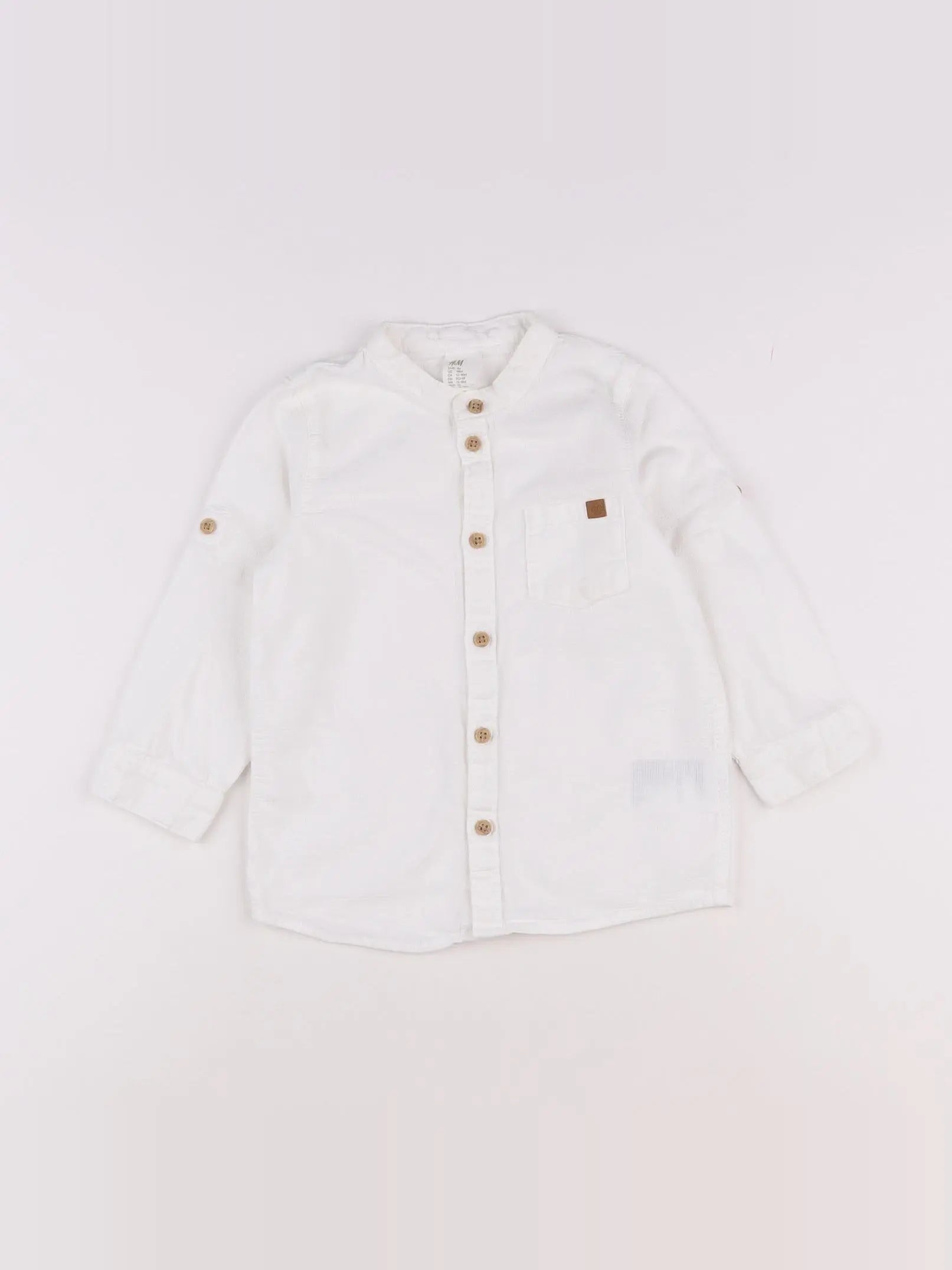 H&M - chemise blanc - 12/18 mois