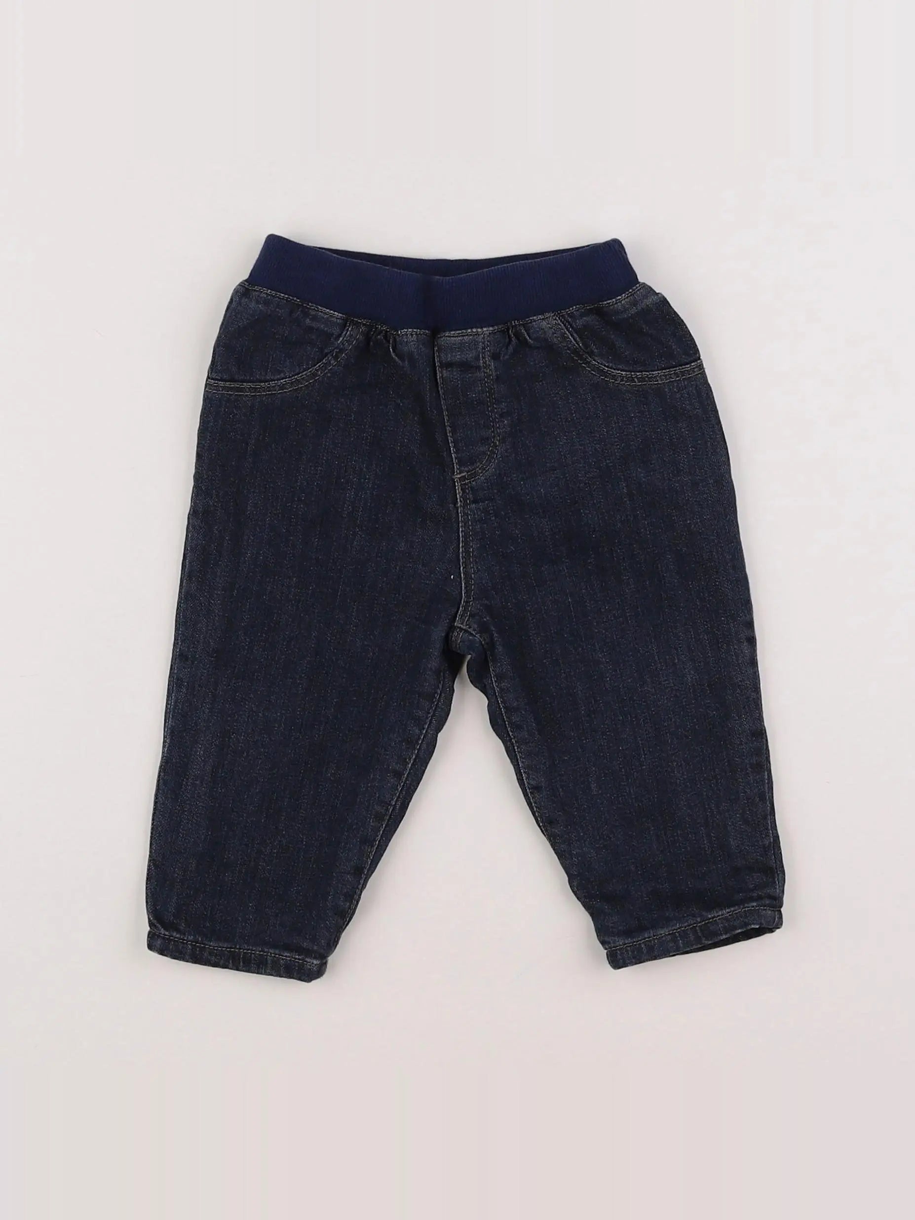 Boutchou - jean doublé bleu - 6 mois