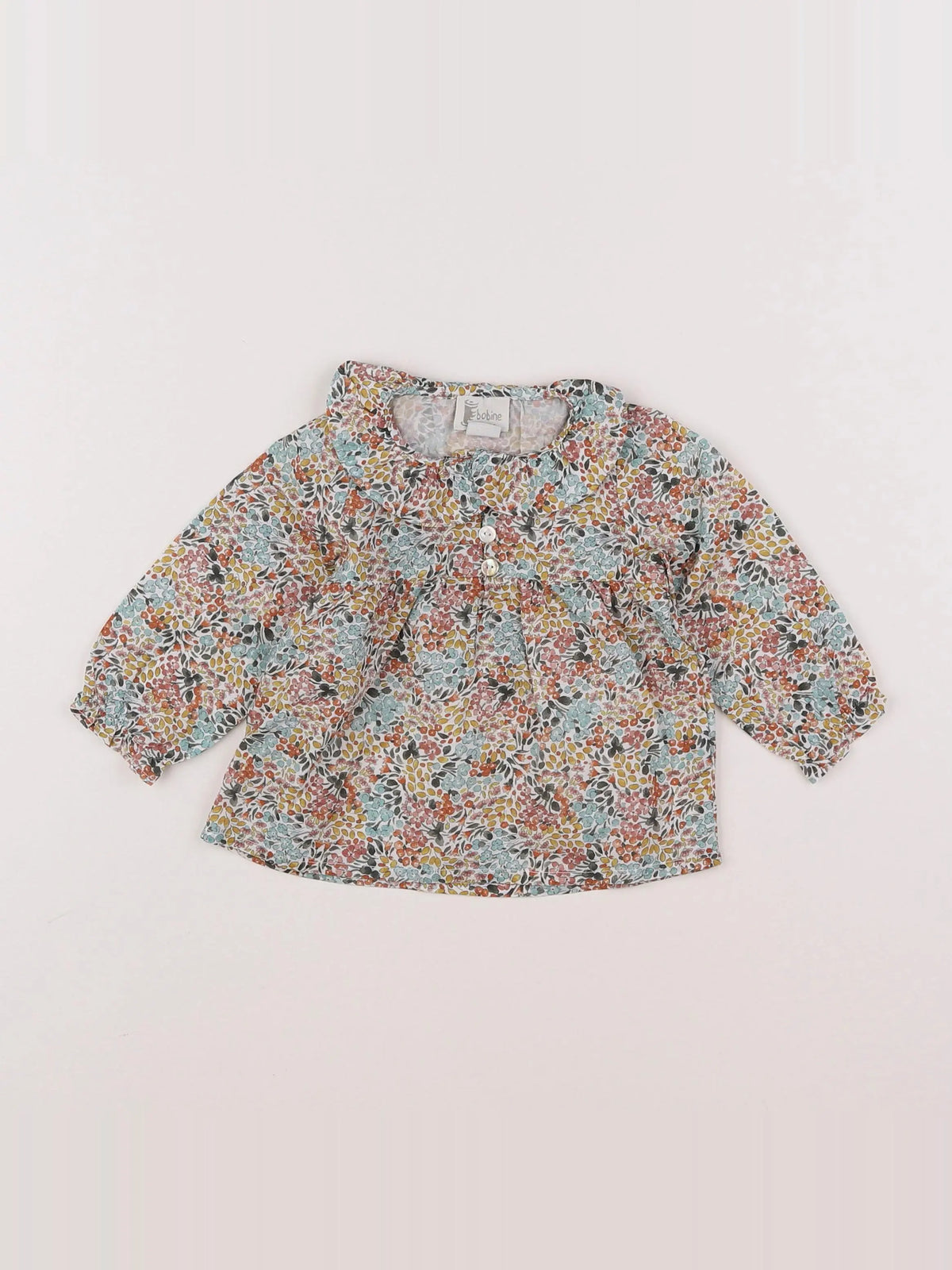 Bobine - blouse multicolore - 12 mois