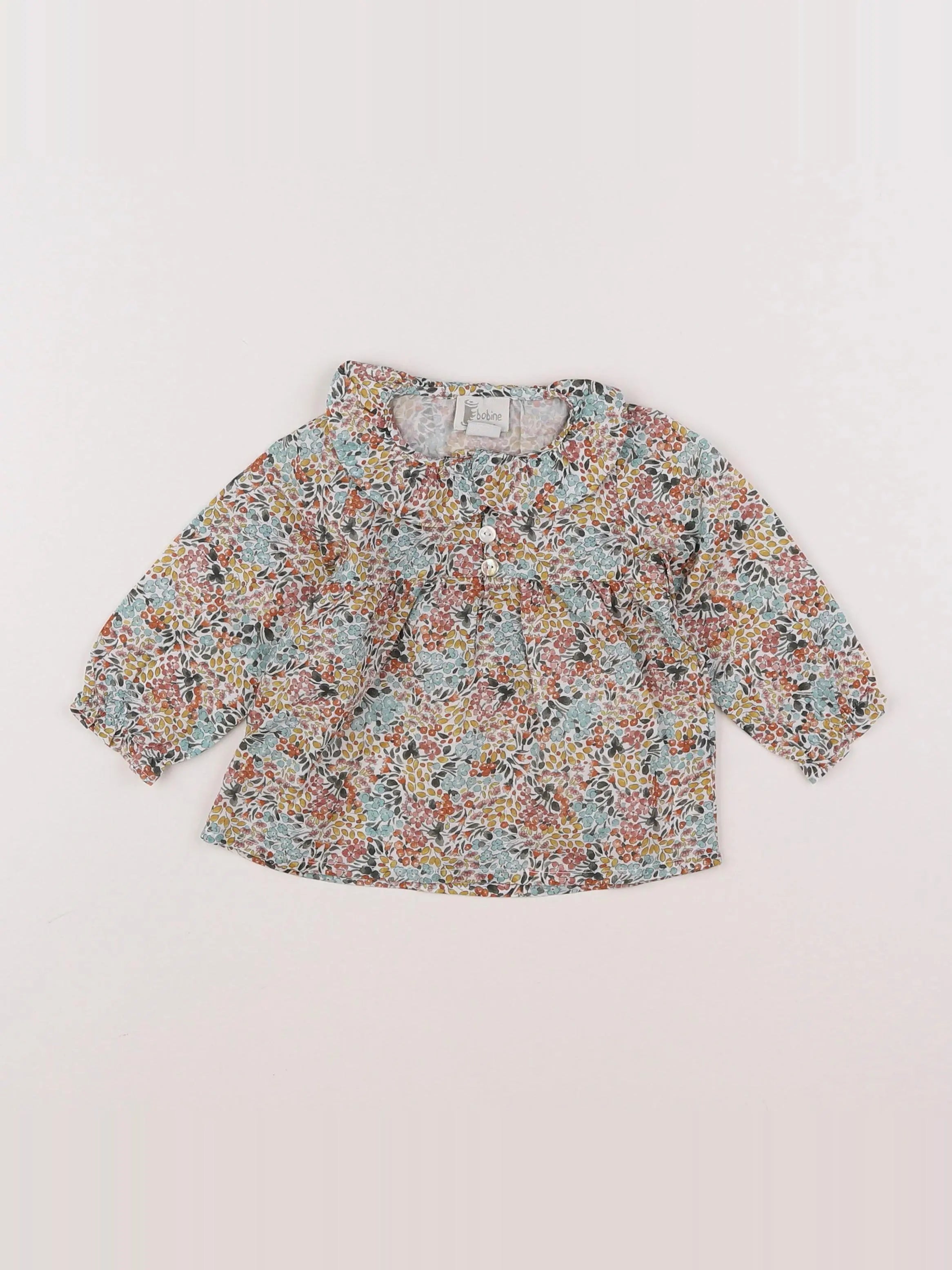Bobine - blouse multicolore - 12 mois