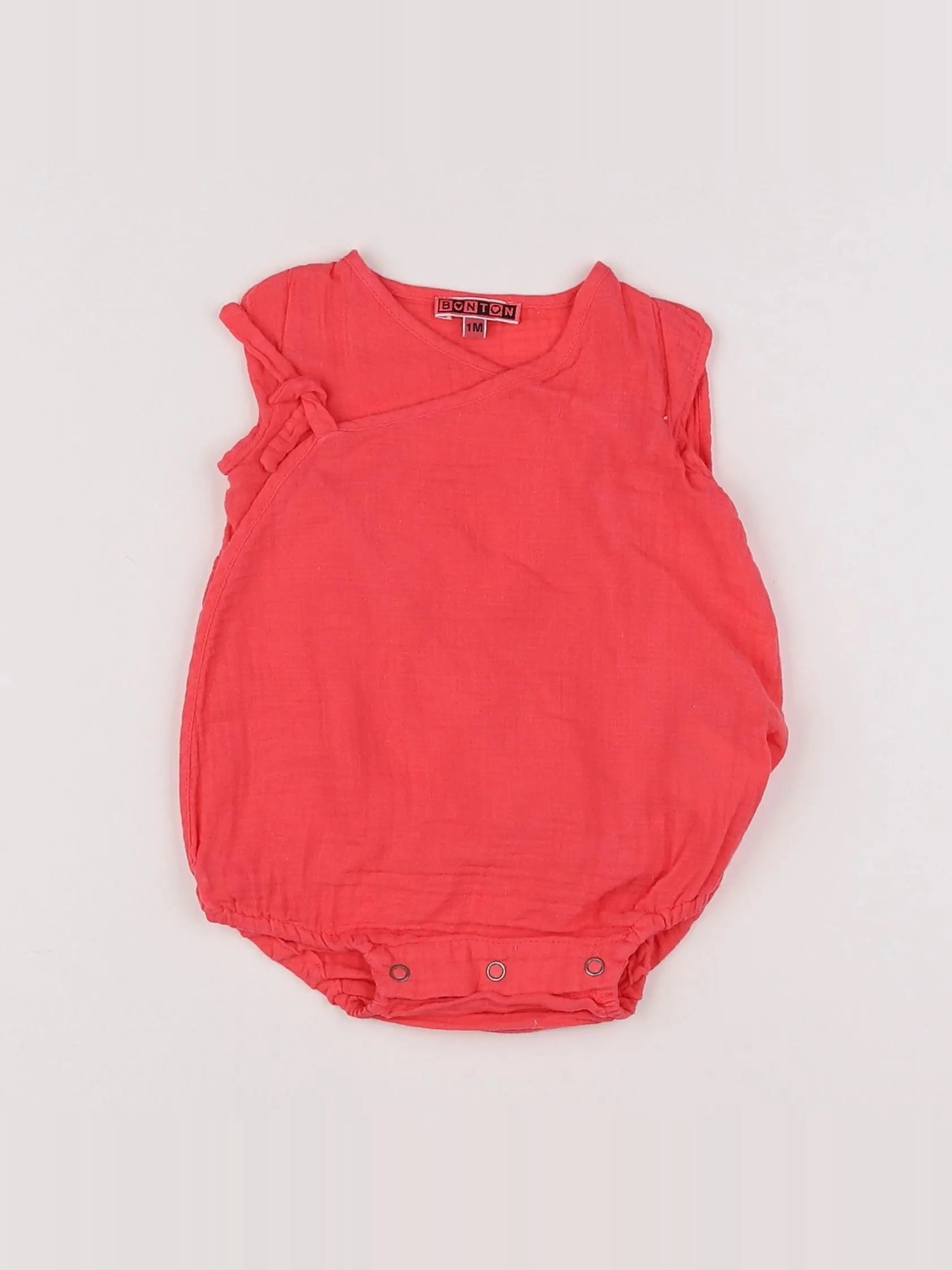 Bonton - combinaison rose - 1 mois