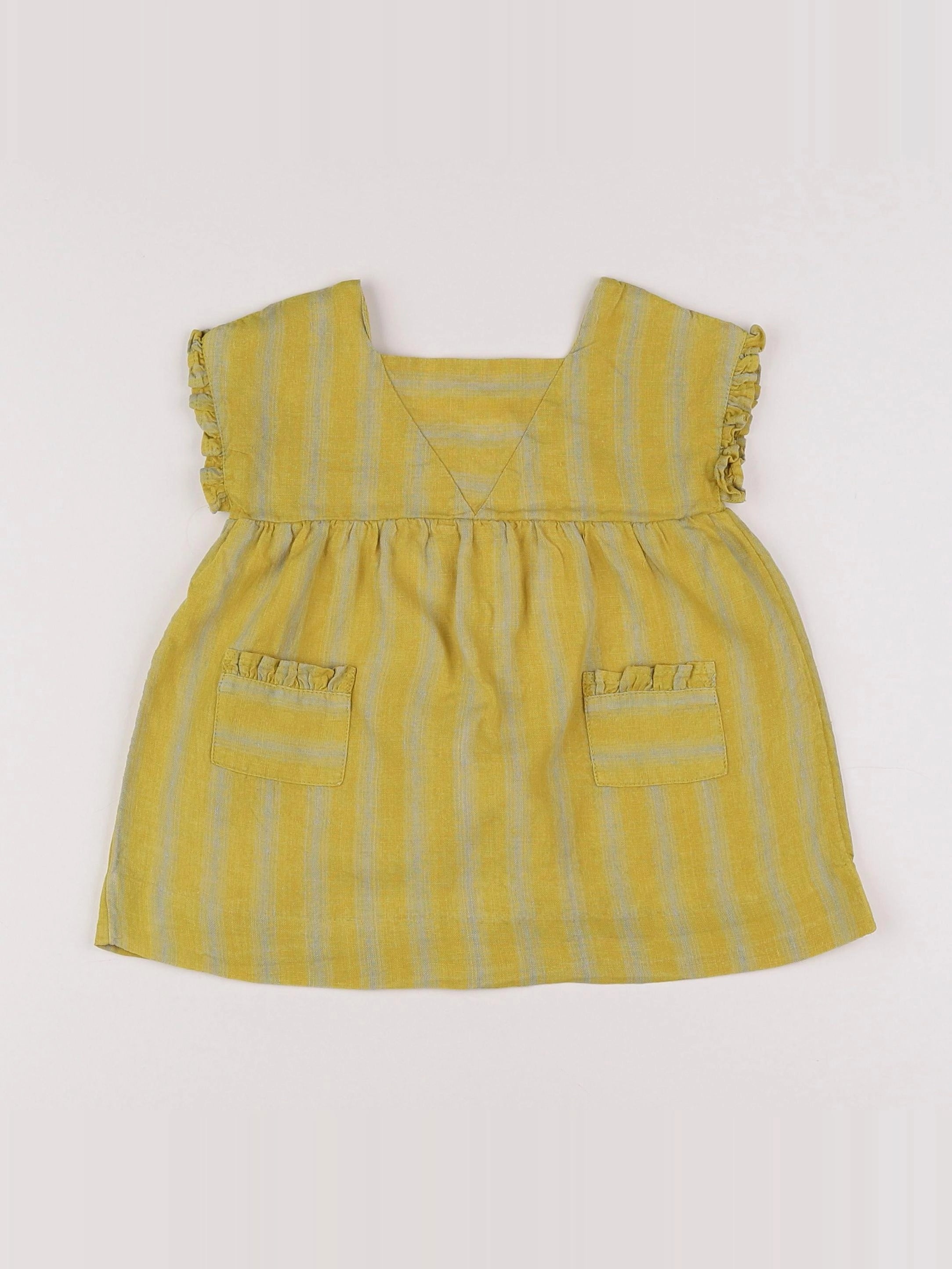 Gocco - blouse jaune - 12/18 mois