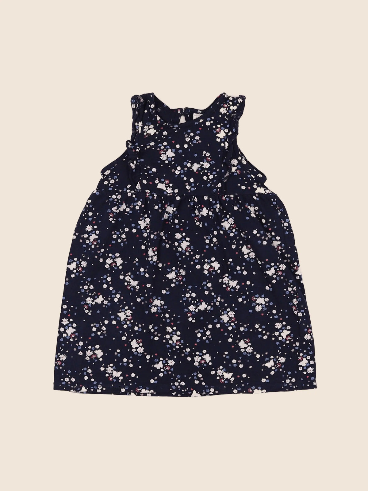 H&M - robe bleu - 9/12 mois