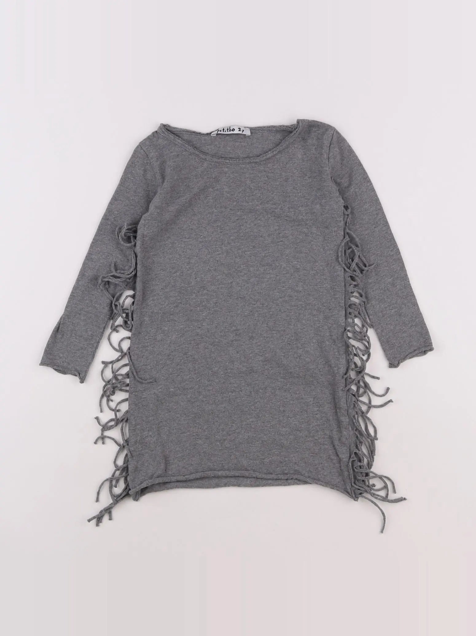 Petitbo - robe gris - 2 ans