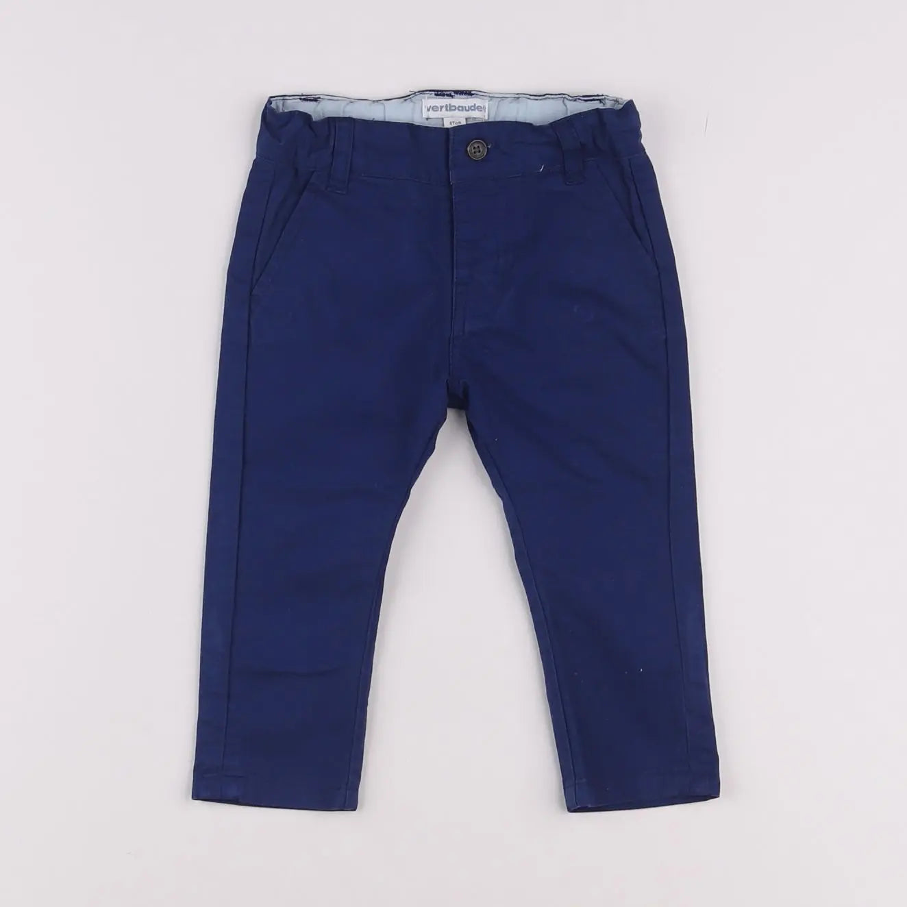 Vertbaudet - pantalon bleu - 6 mois