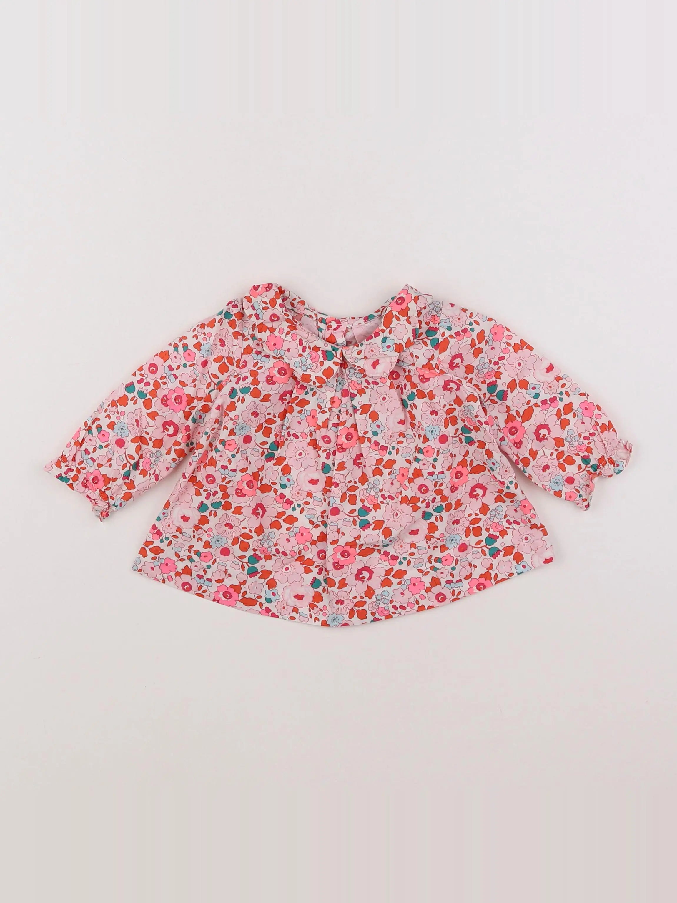 Jacadi - blouse liberty multicolore - 6 mois