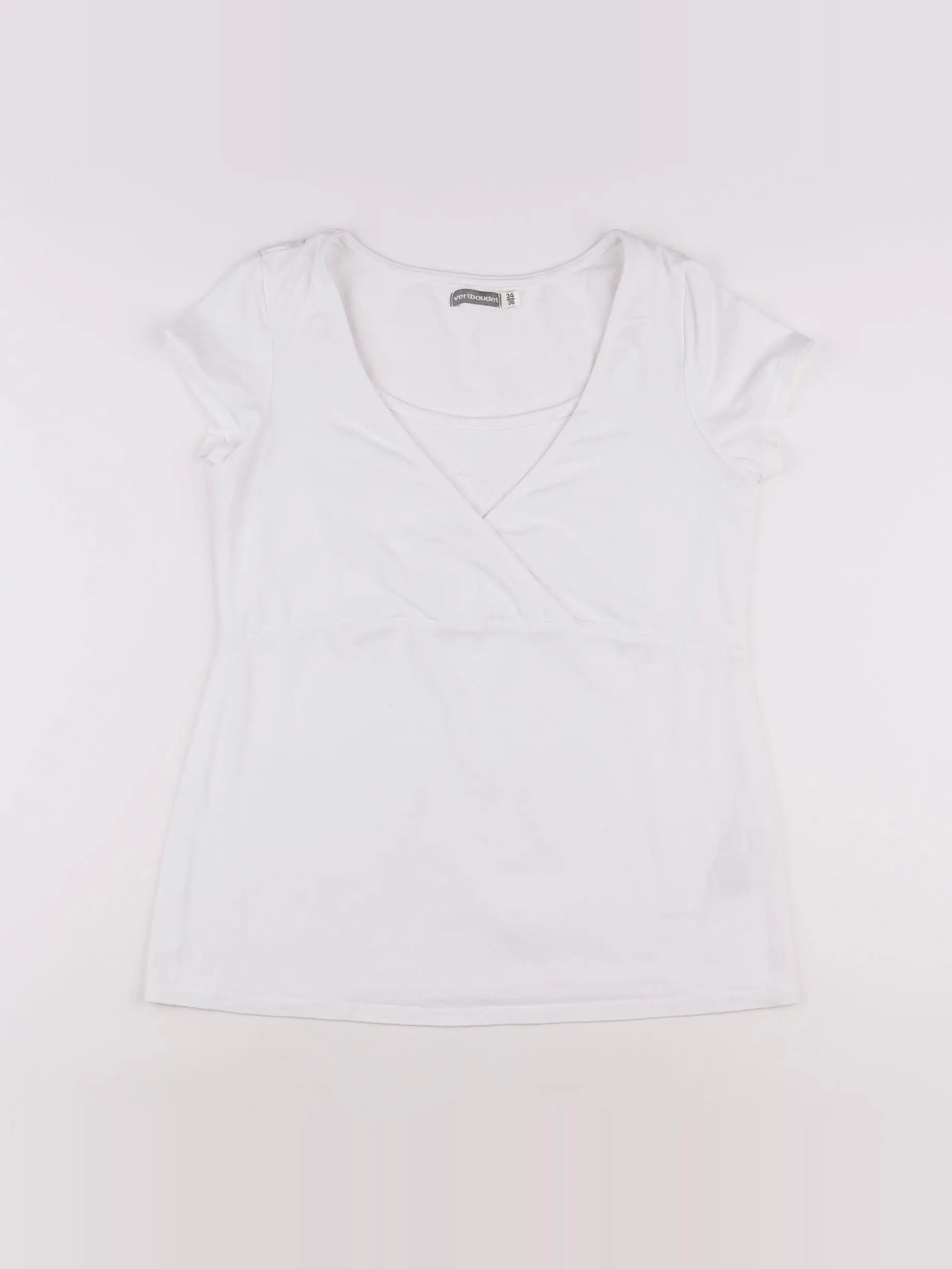 Vertbaudet - tee-shirt allaitement blanc - 34 à 36